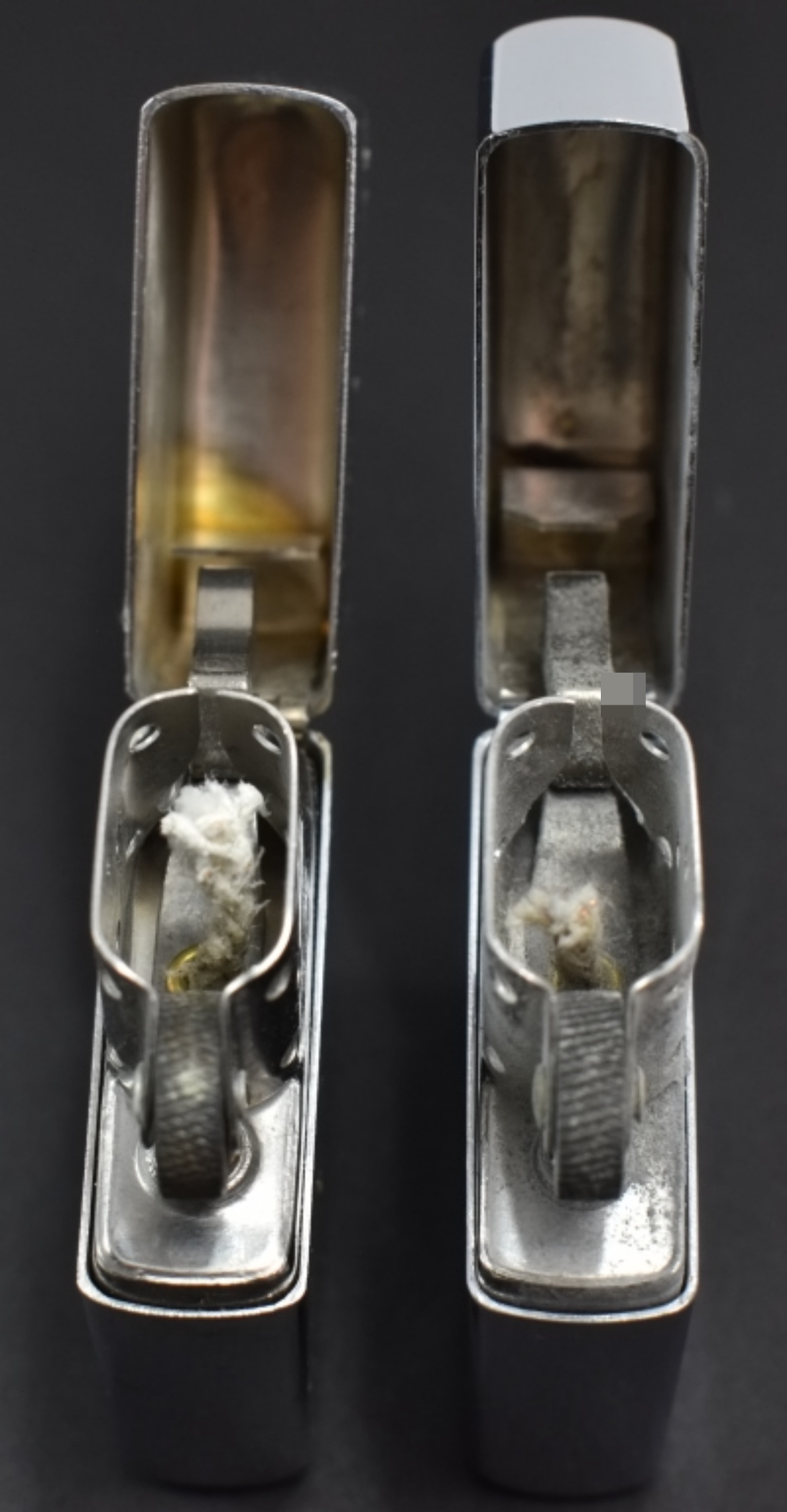 Pair Zippo Advertising Lighters, BLD & Ingersoll