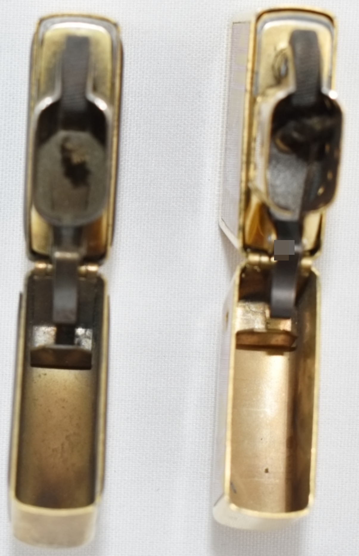 Zippo Massive Advertising Lighters Pair