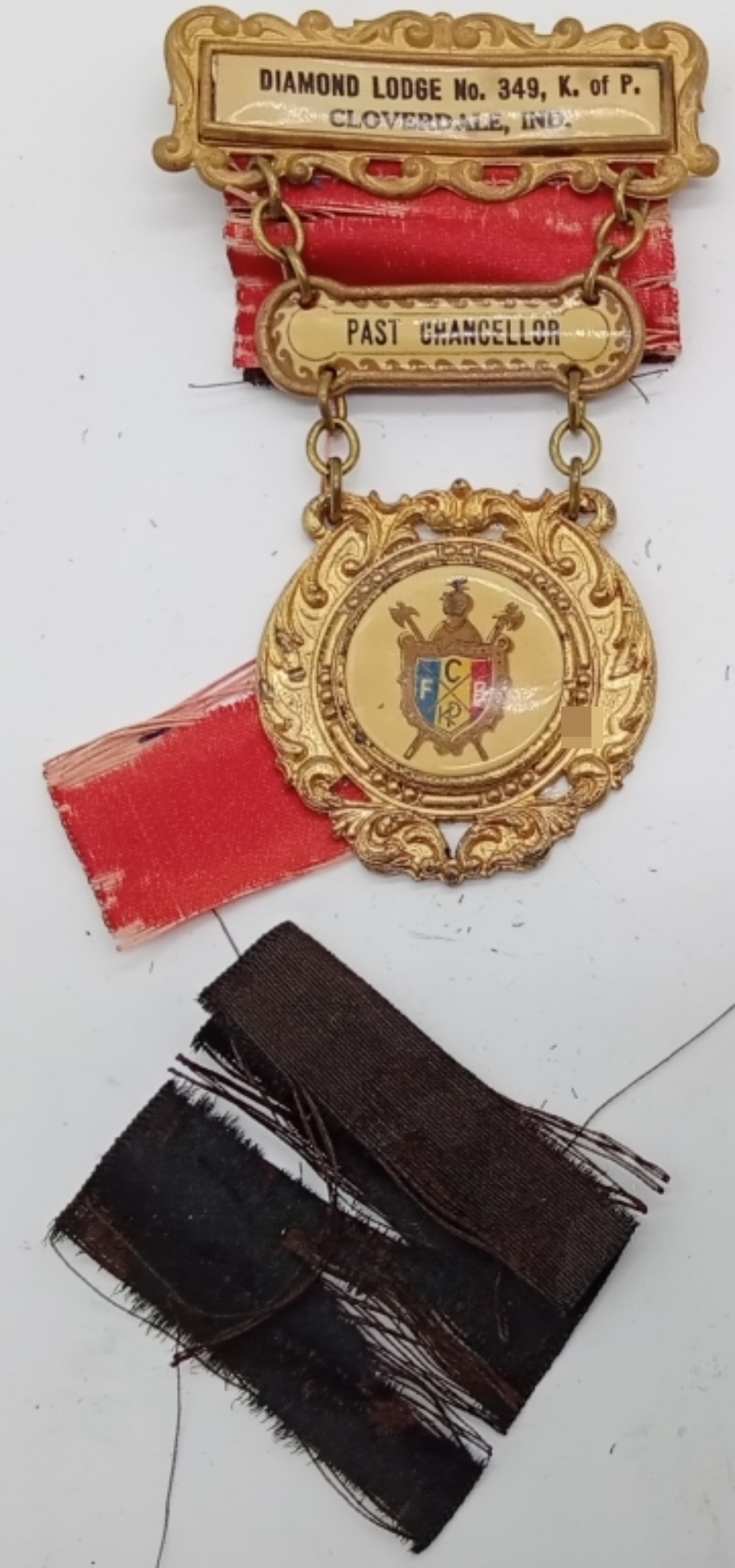Knights of Pythias Diamond Lodge No. 349 Medal