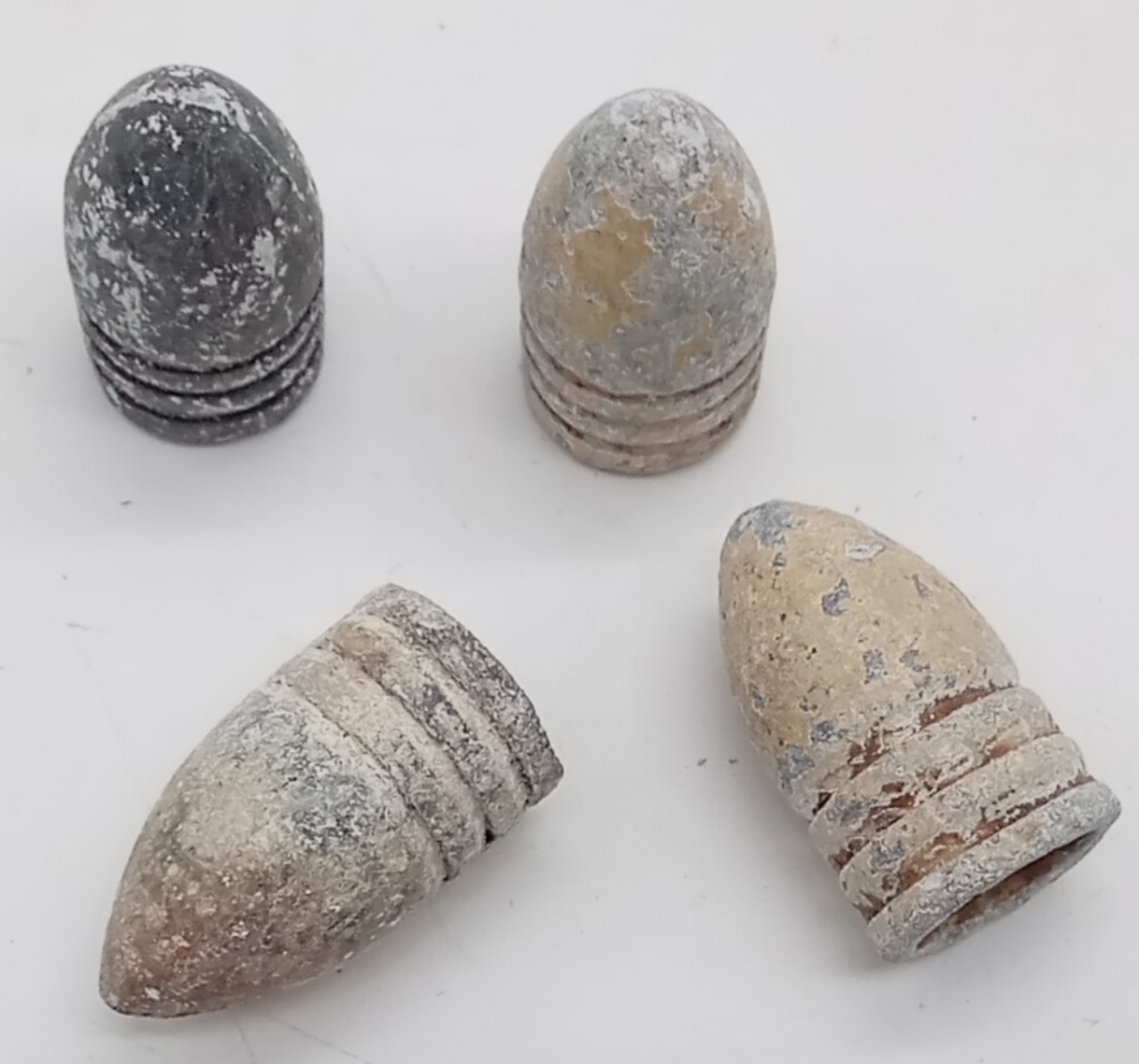 Lot of Four Civil War Era Rifle Bullets