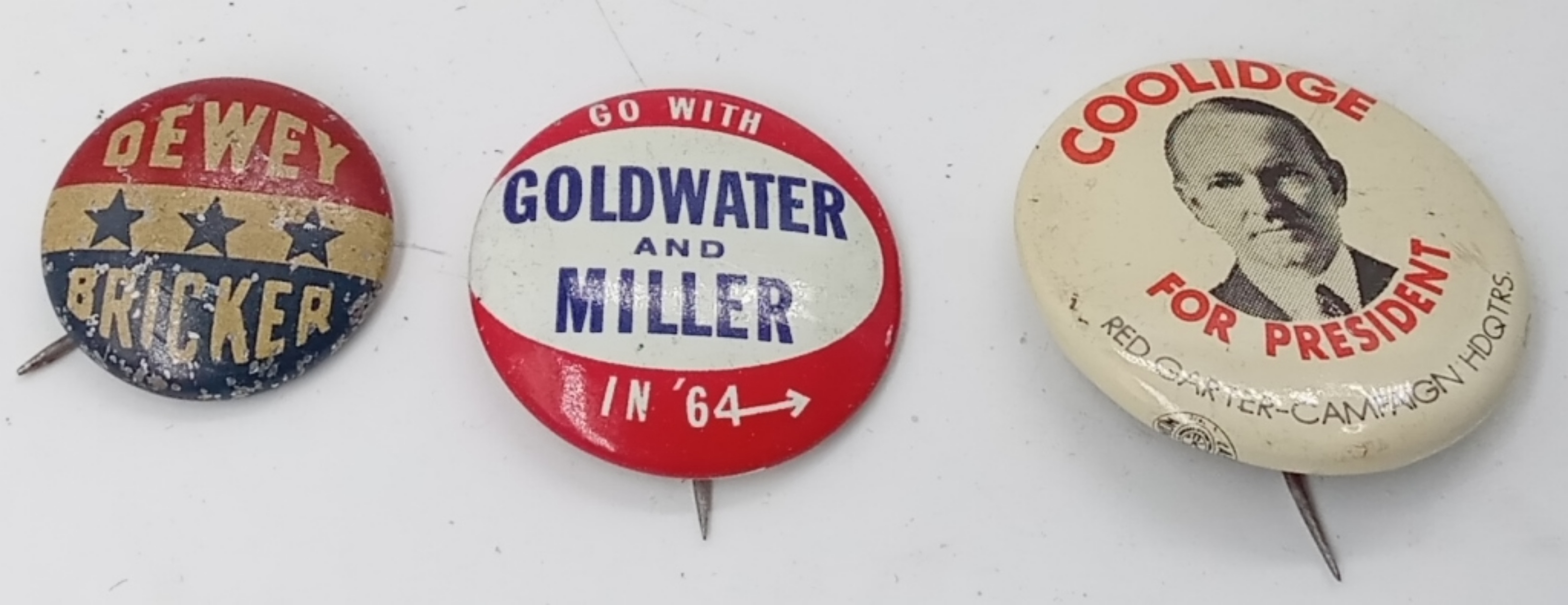 Three 1964 Presidential Campaign Buttons
