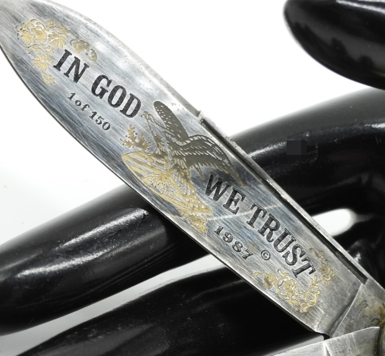 Fight'n Rooster "In God We Trust" Trapper Knife