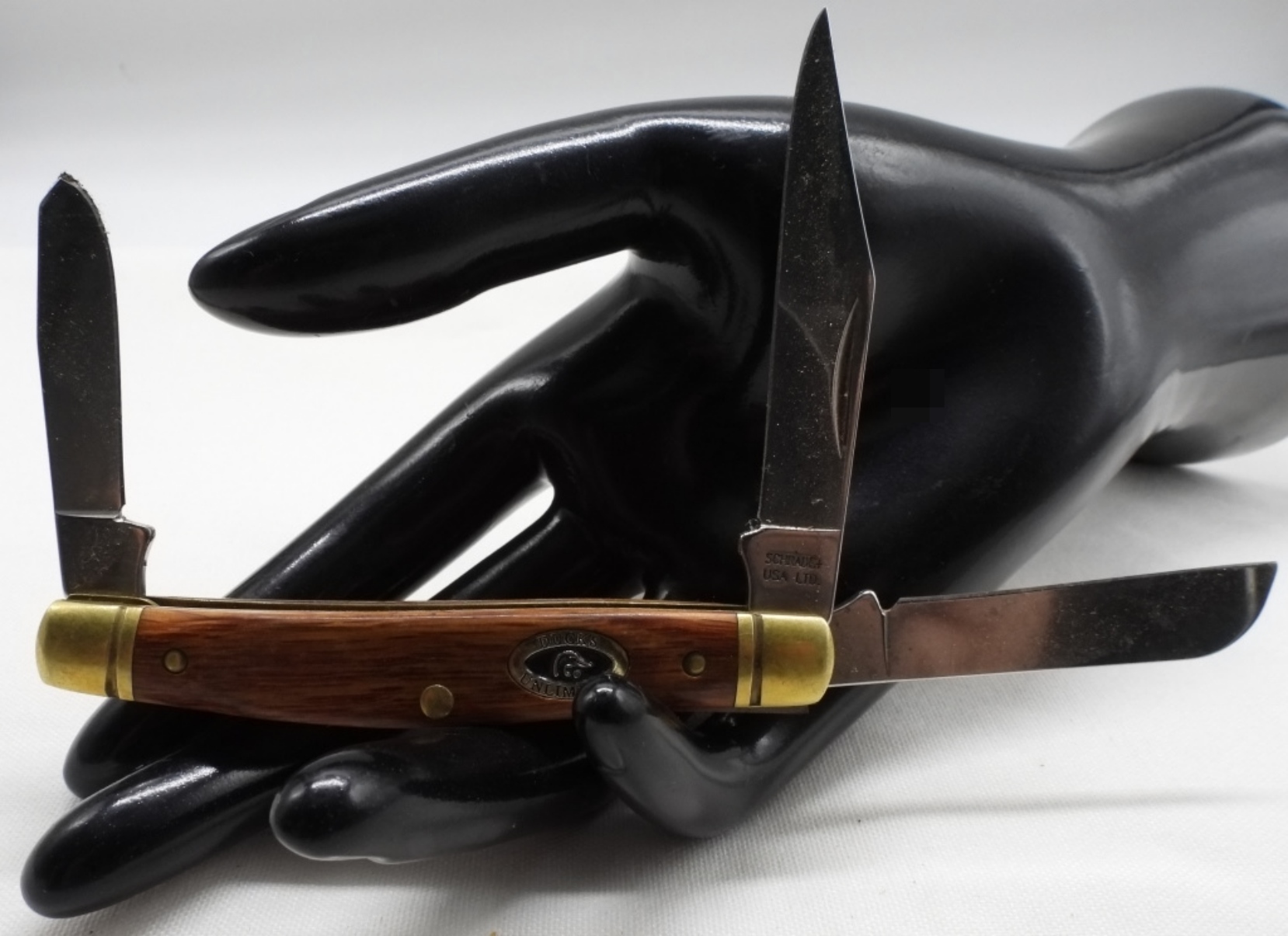 Schrade Ducks Unlimited Trapper, Wood Handles