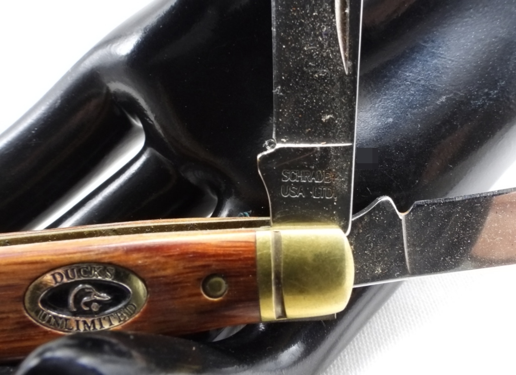 Schrade Ducks Unlimited Trapper, Wood Handles