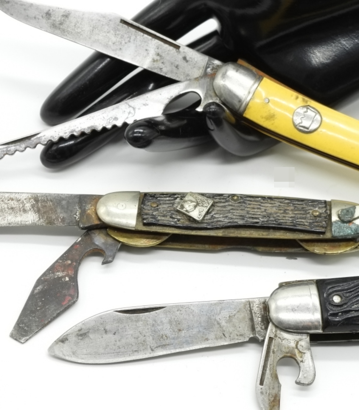 Vintage Folding Knife Lot, Mixed Patterns