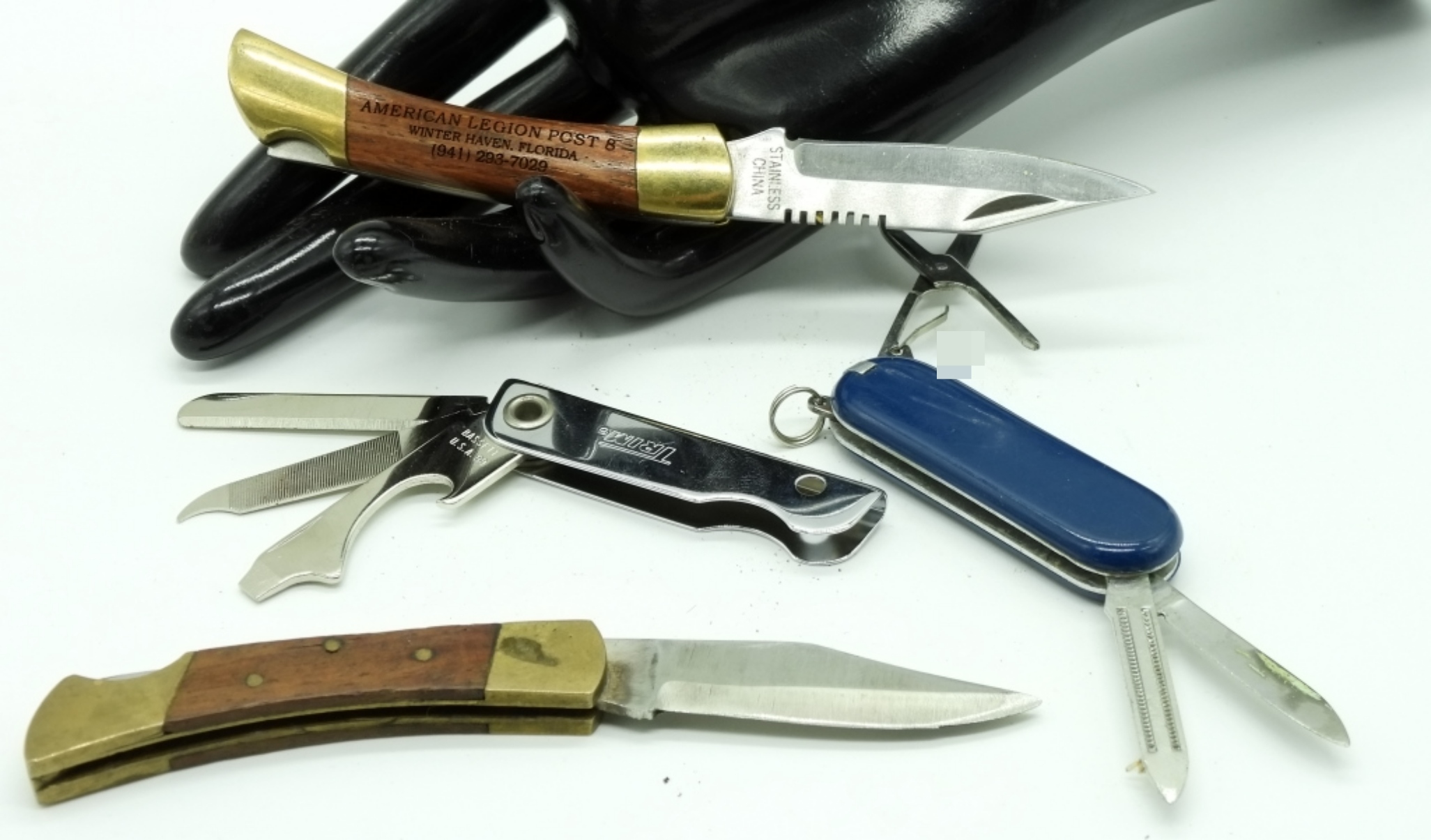 Mixed Knife Lot with American Legion & Multi-Tools