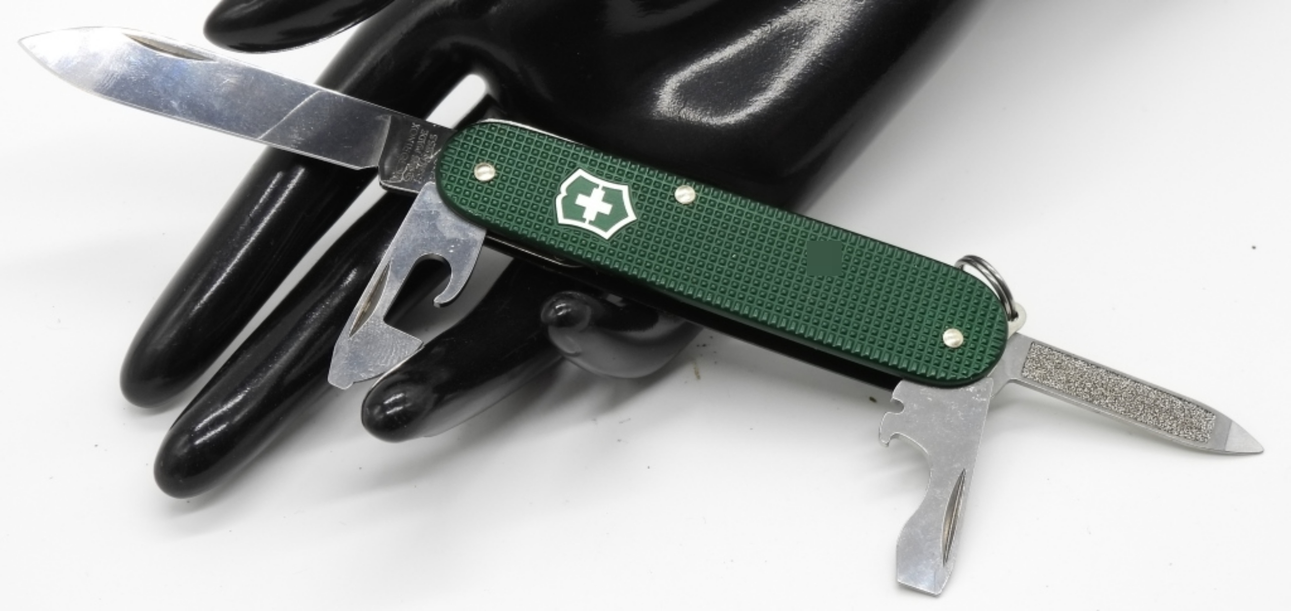 Victorinox Swiss Army Knife, Green Alox Scales