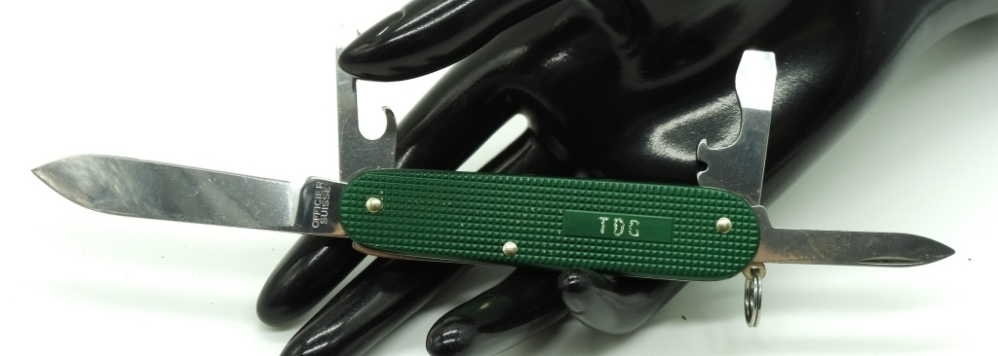 Victorinox Swiss Army Knife, Green Alox Scales