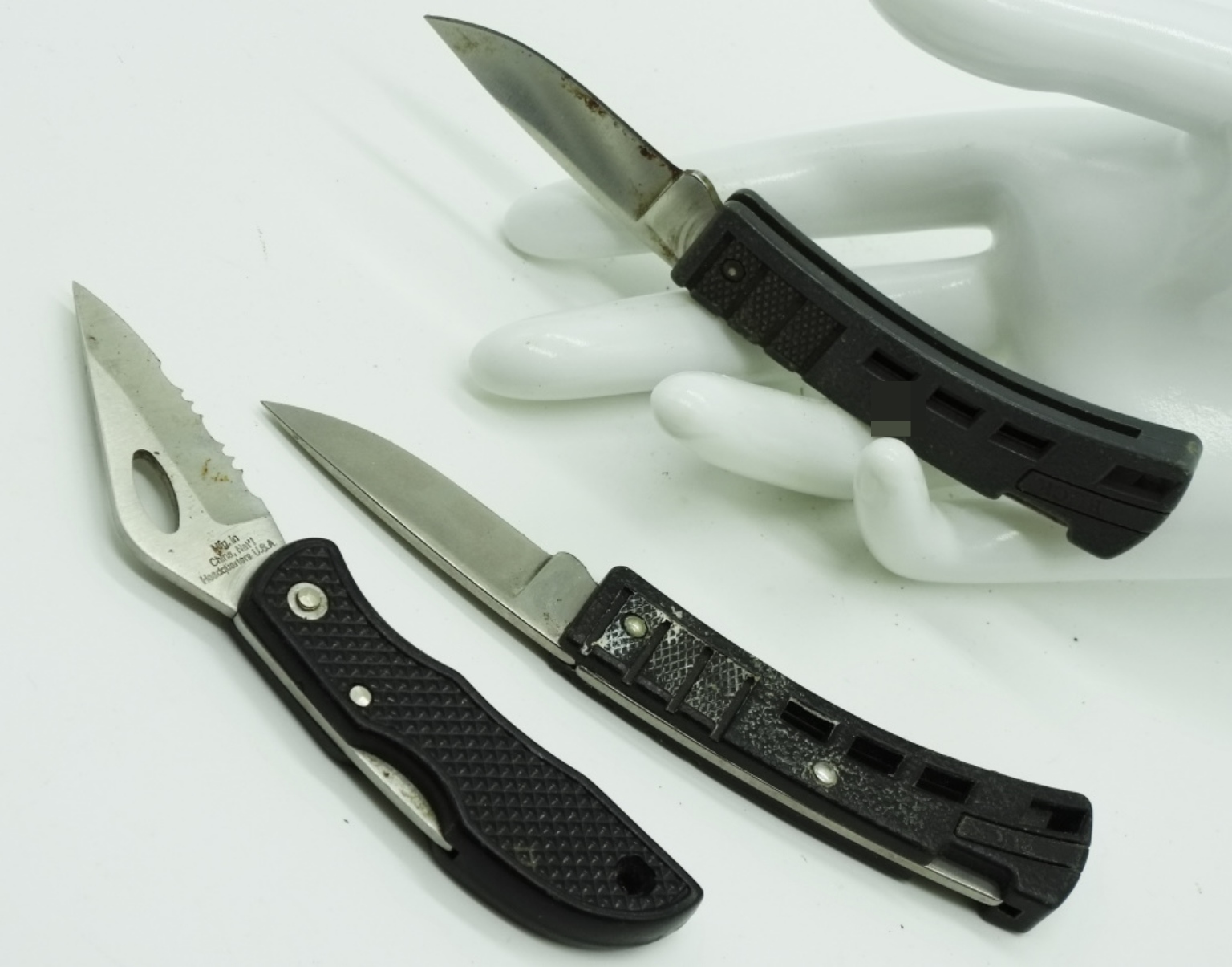 Buck & Maxam Folding Knives, 3 Piece Lot