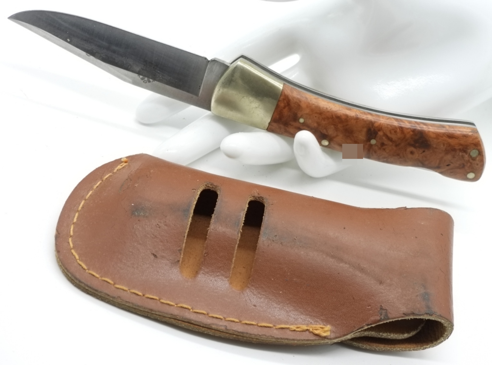 Nieto Folding Knife, Burl Wood Handle