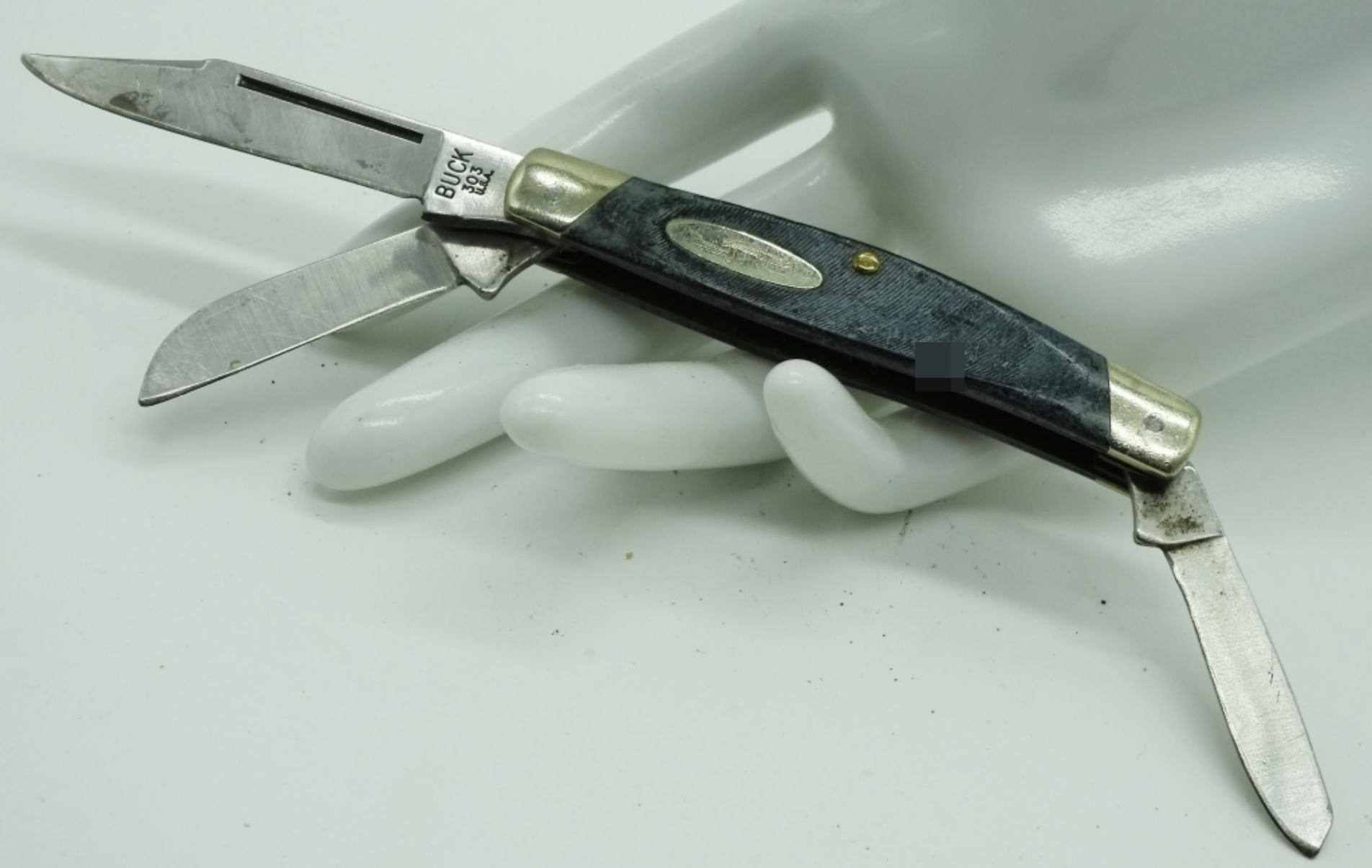 Buck 303 Cadet, Black Delrin Handle