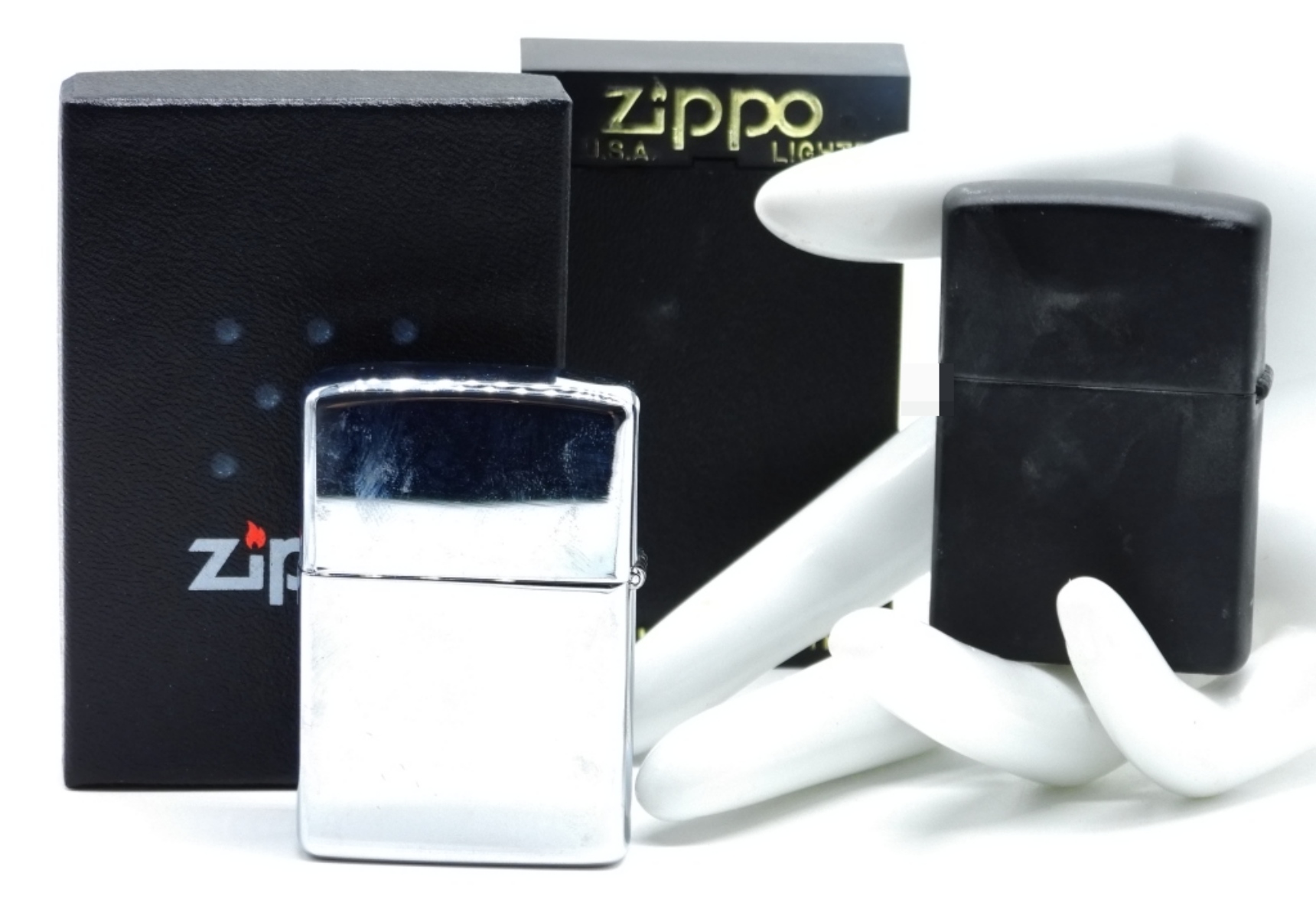 Zippo Chrome Lighters, Personalized & Compass