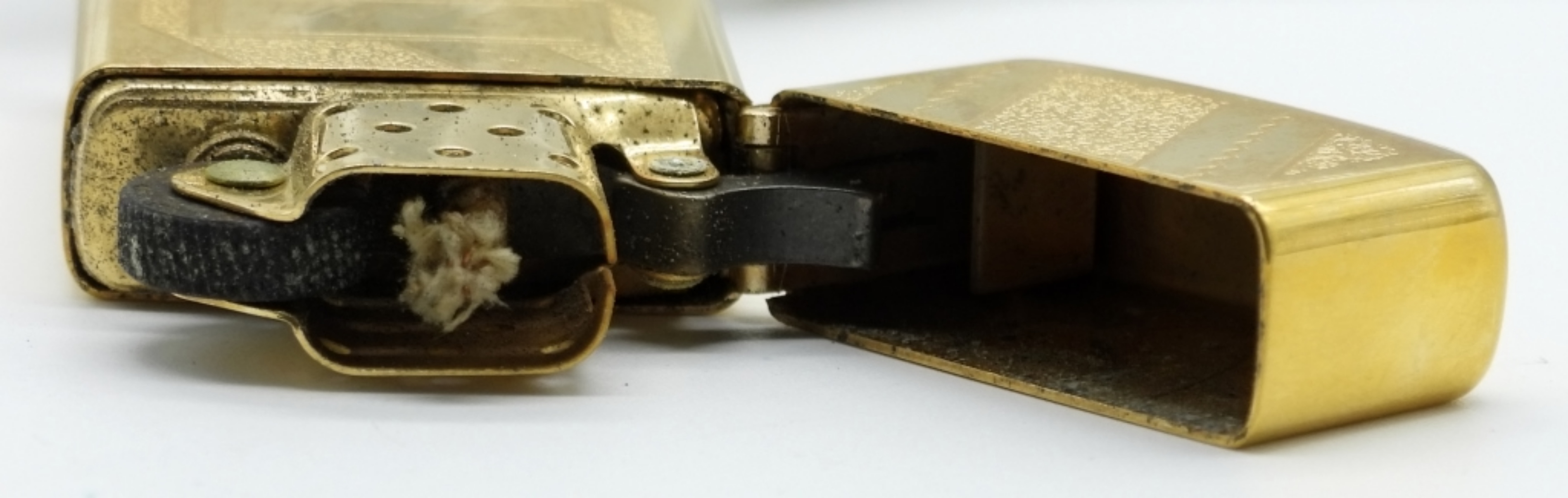 Zippo Brass Lighter, Engraved "John" 1984