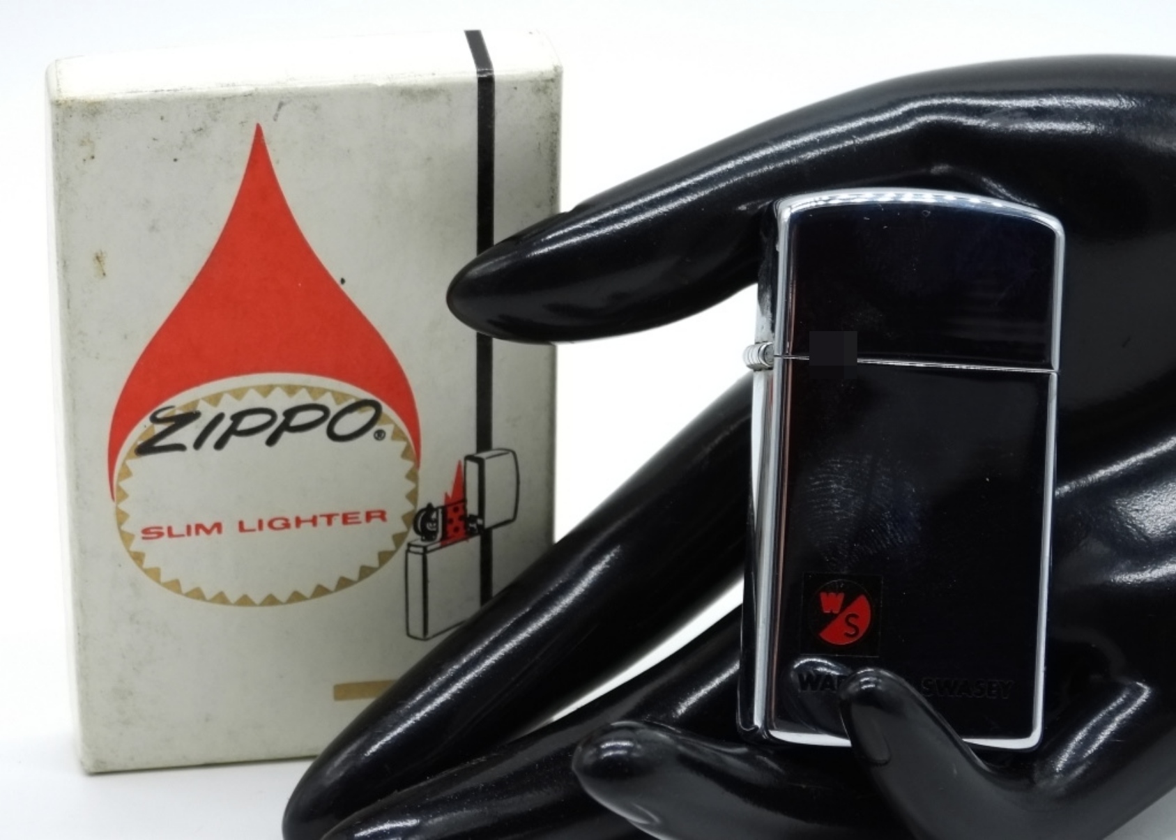 1968 Zippo Warner & Swasey Slim Advertising