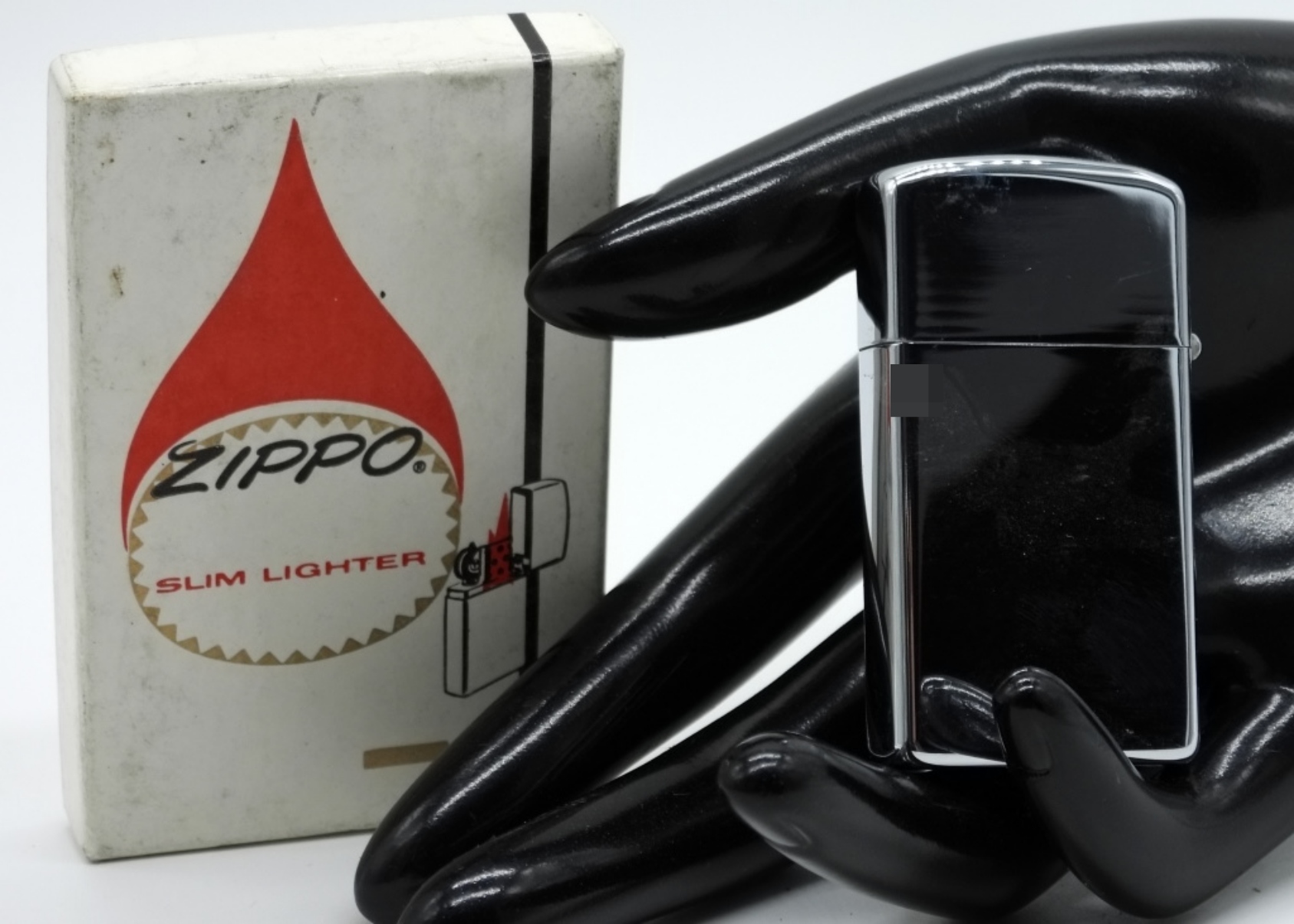 1968 Zippo Warner & Swasey Slim Advertising