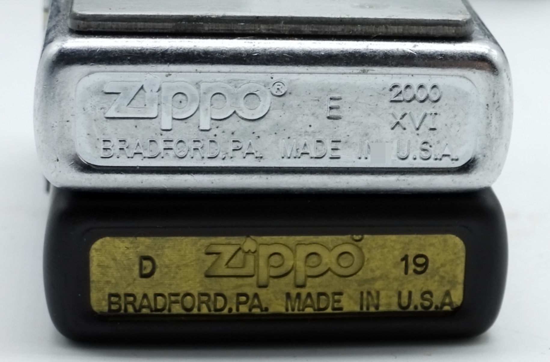 Zippo Black Matte Lighter, Moon Design
