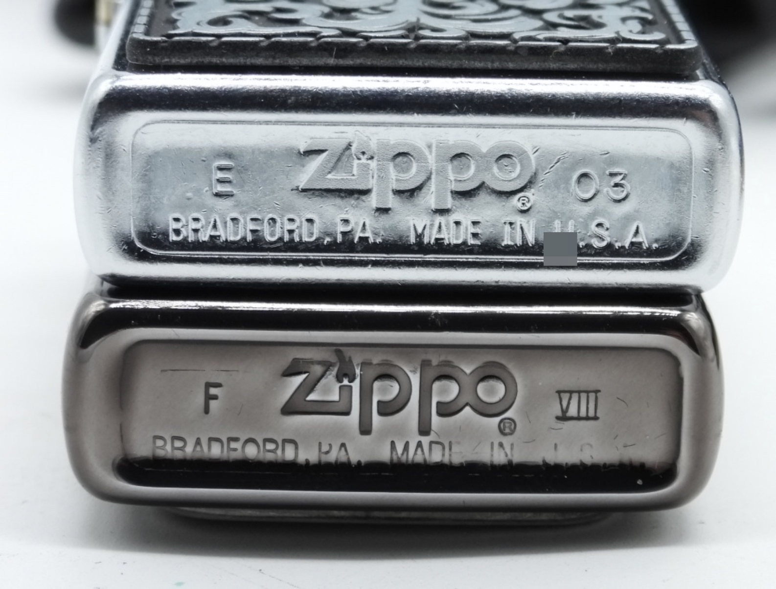 Zippo Camel & Black Crackle Lighter Pair