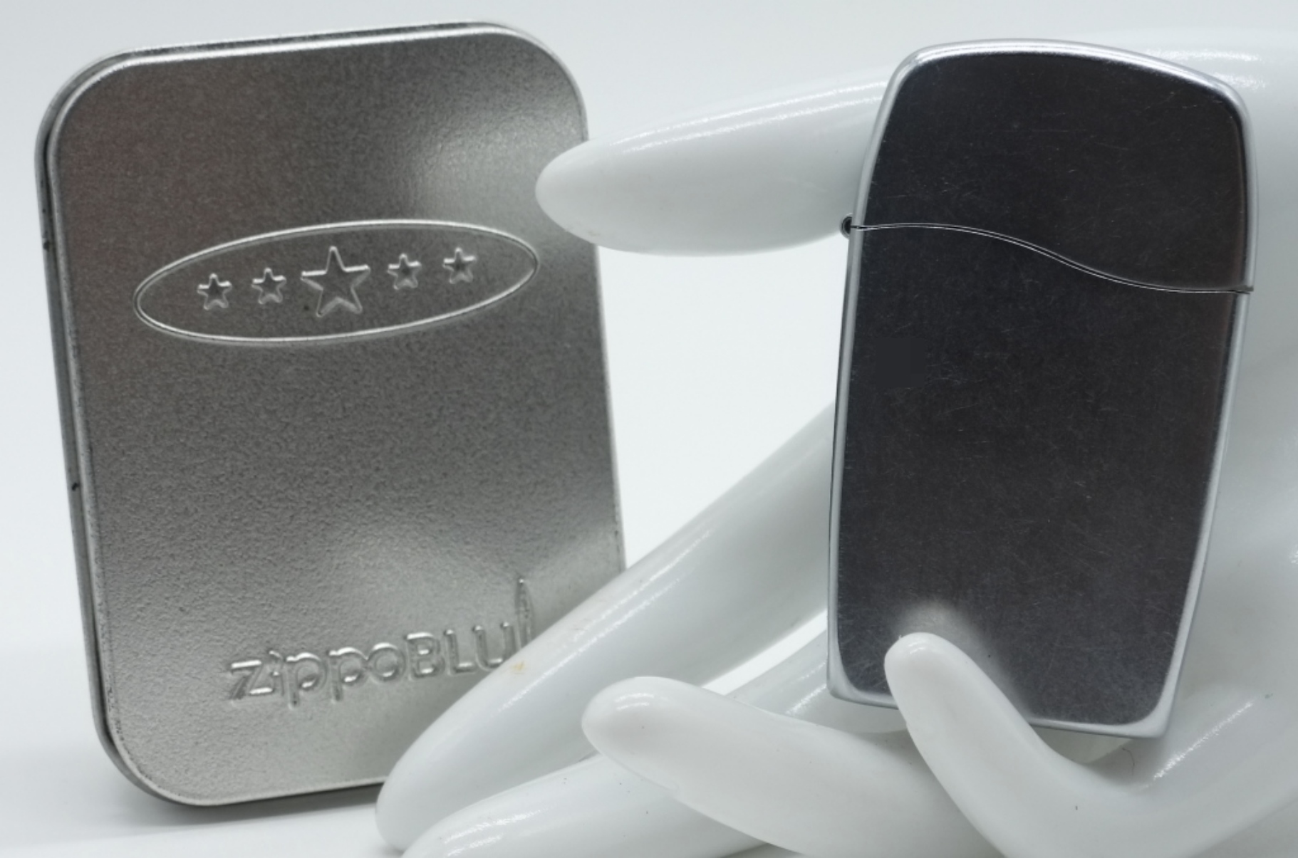 Zippo BLU Chrome Butane Lighter
