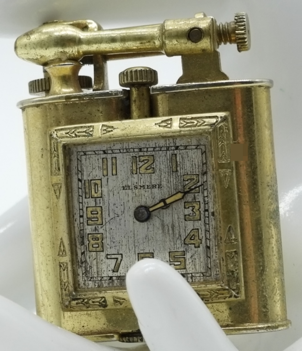 Clock Lighter, Brass Finish