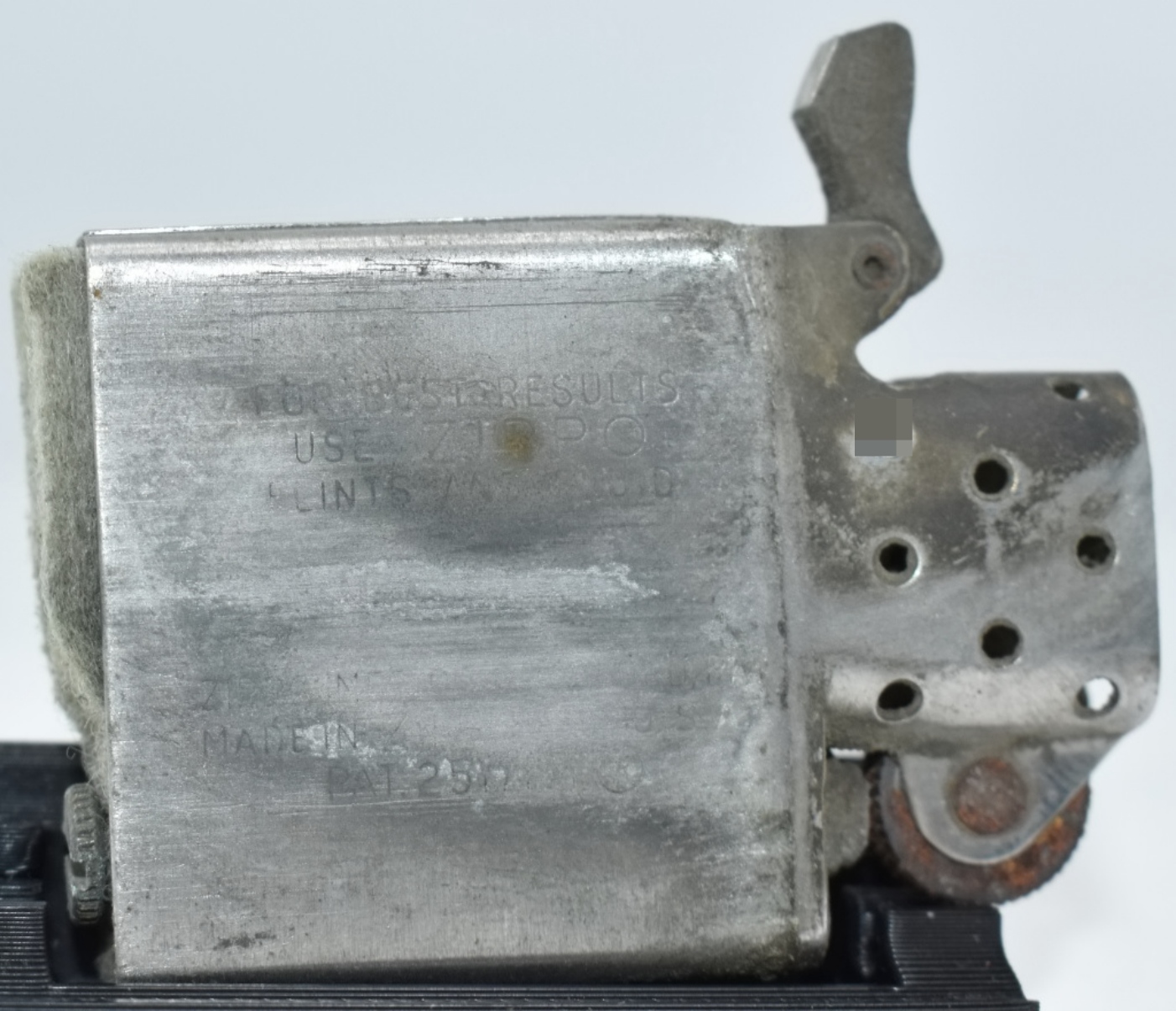 1970s Zippo Chrome Brushed Regular Lighter