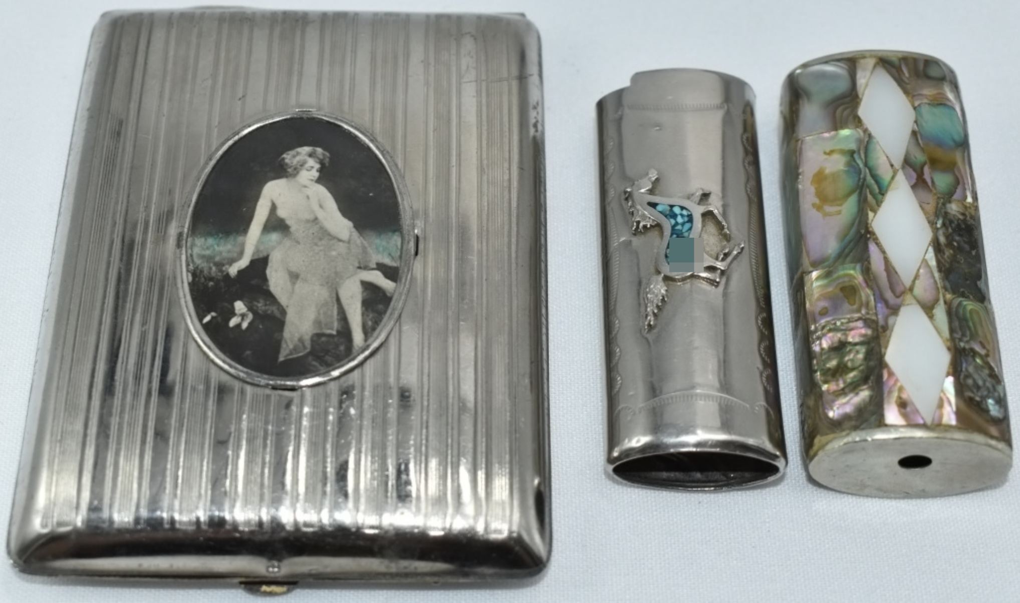 Vintage Cigarette Case & Lighter Holders