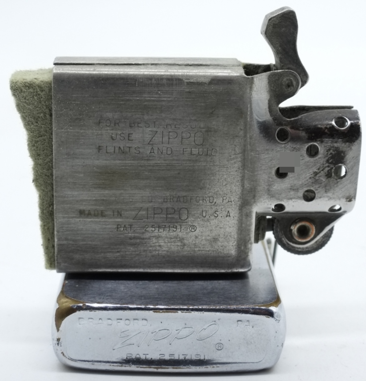 Zippo Masonic Square & Compass Chrome Lighter
