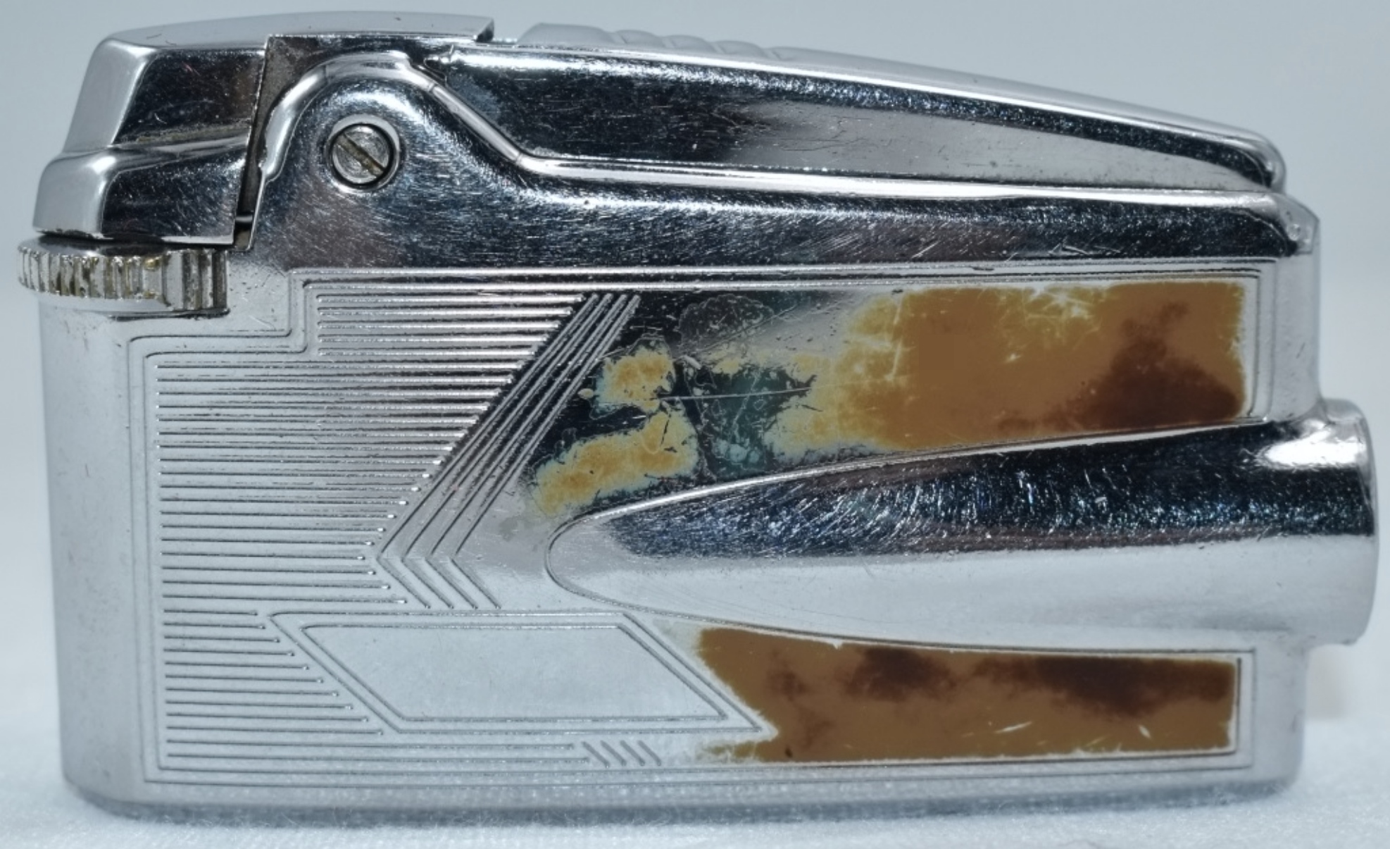 Ronson Varaflame Premier Butane Lighter, Chrome