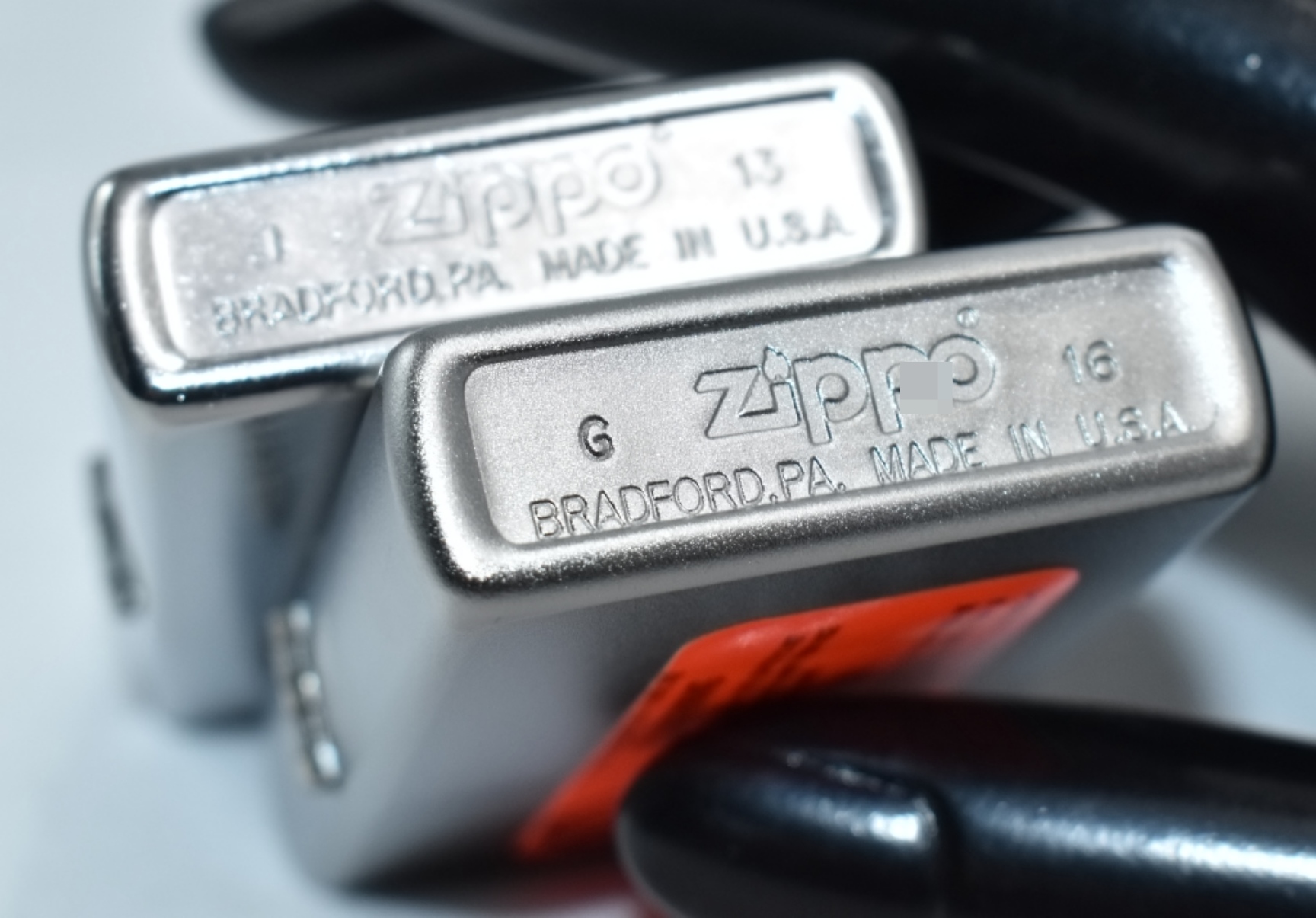 2013 and 2016 Zippo's Regular Chrome Lighters