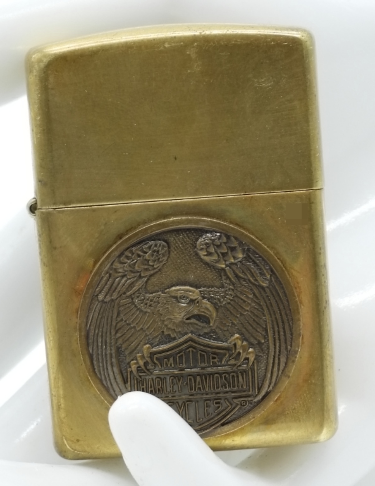 Zippo Harley-Davidson Eagle Emblem Brass Lighter