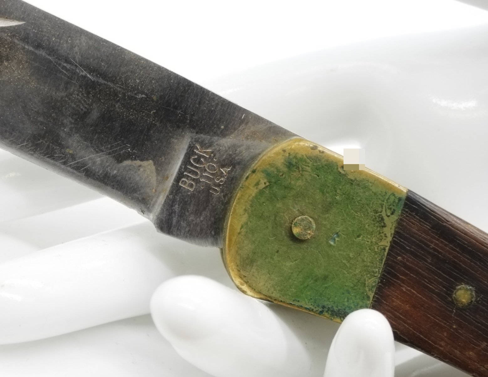 Buck Hunter Knife with Leather Sheath