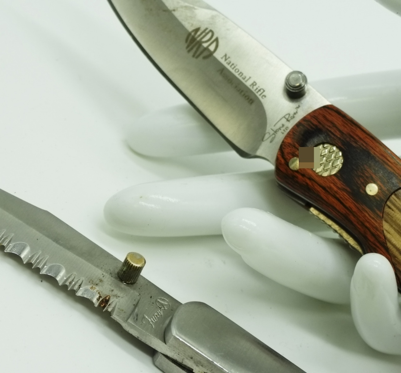 Stone River & Fury Folding Knives, Wood Handles
