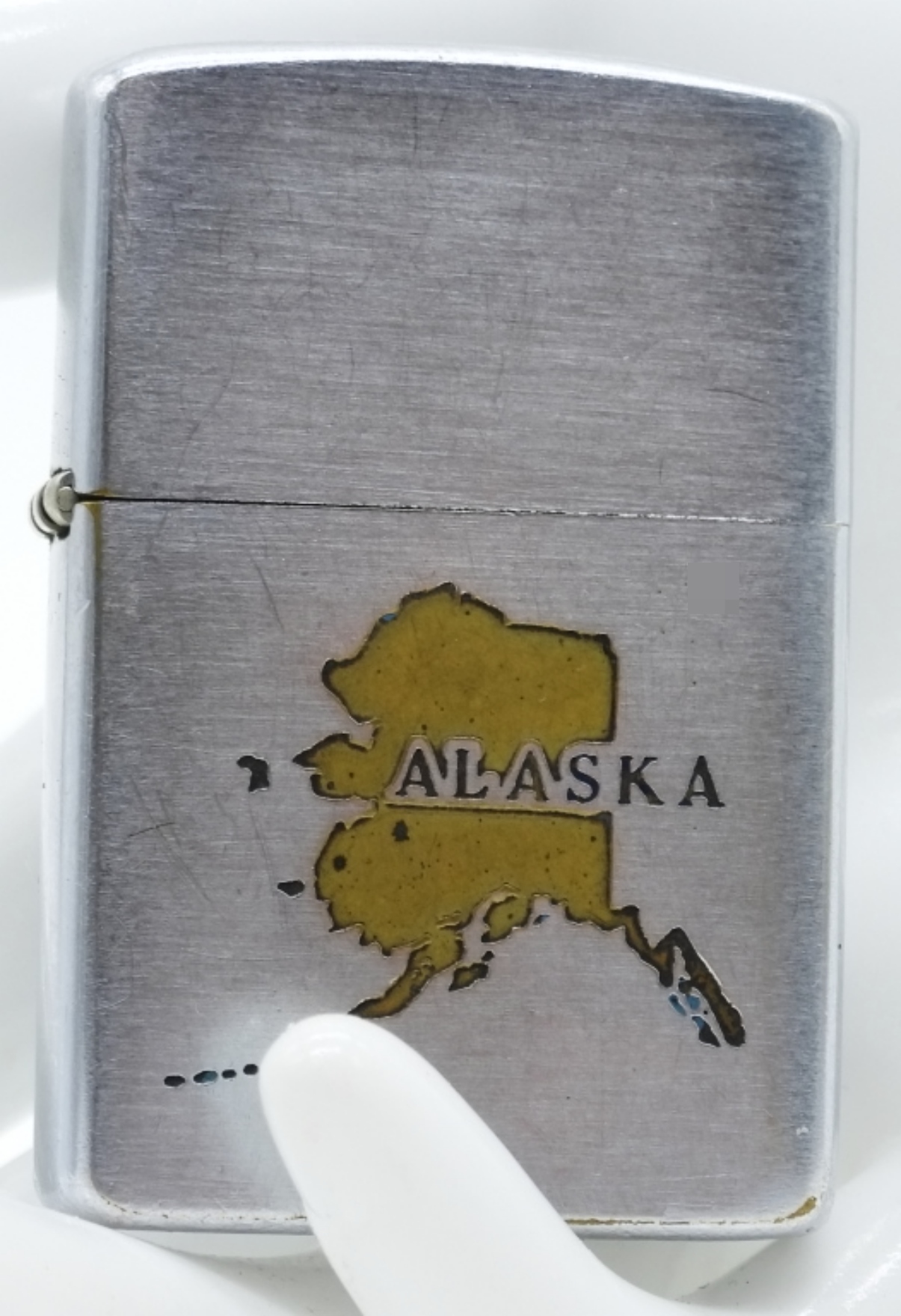 Zippo Alaska Chrome Lighter, Brushed Finish