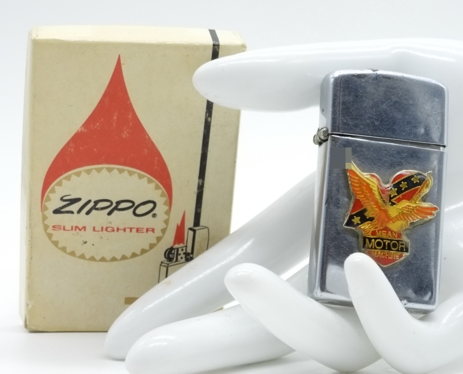 Zippo Slim Lighter, American Motor Machine