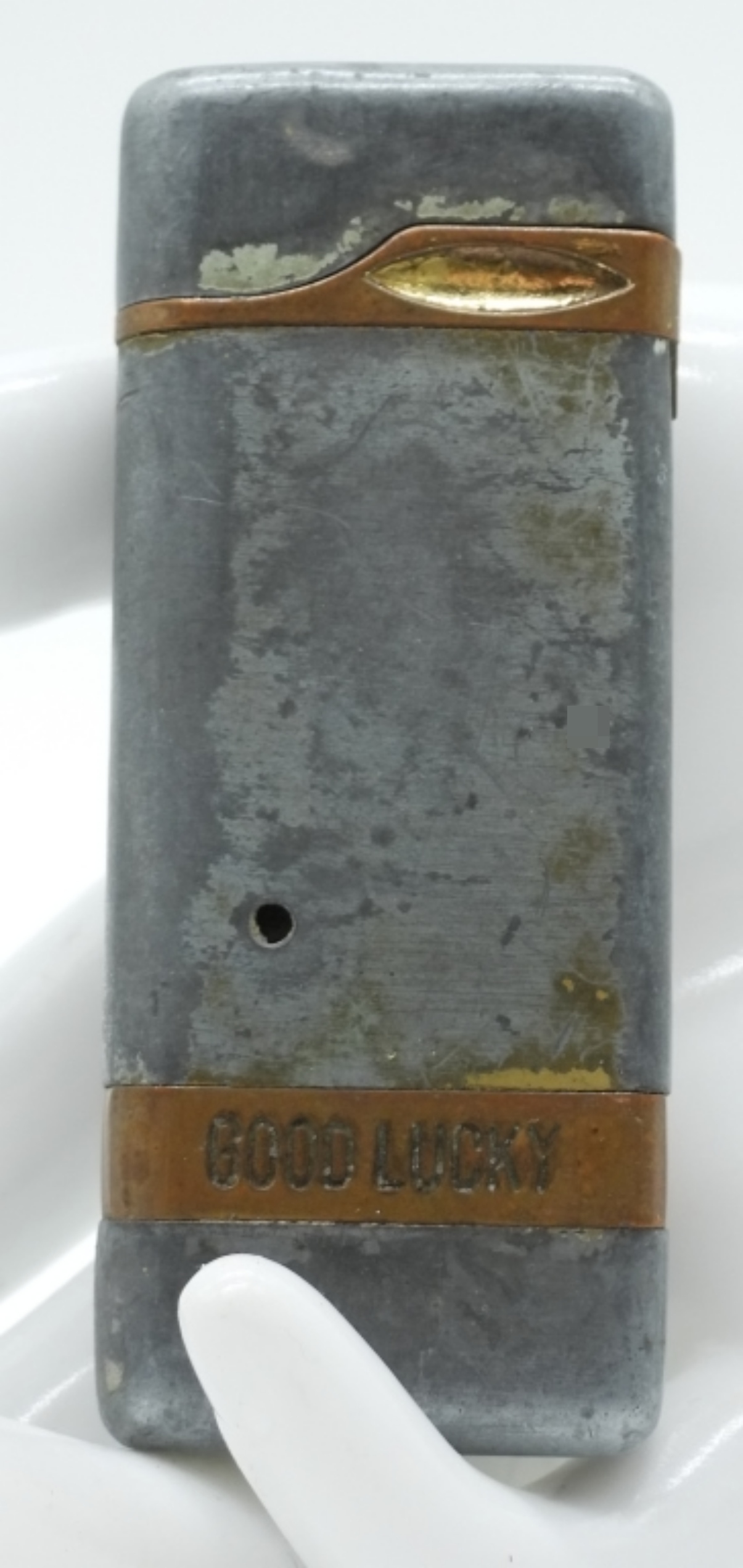 Unidentified "Good Lucky" Pin-Up Lighter