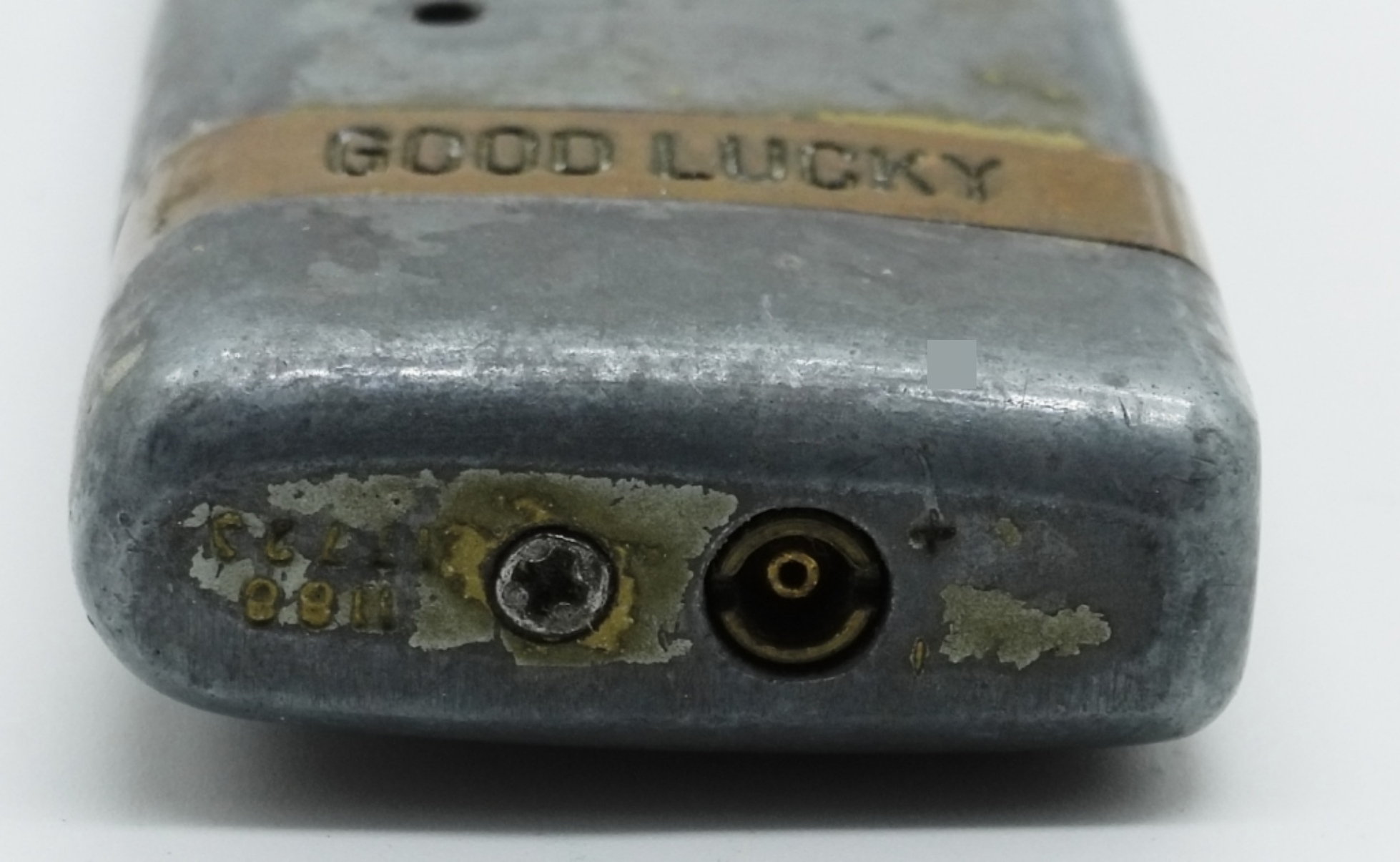 Unidentified "Good Lucky" Pin-Up Lighter