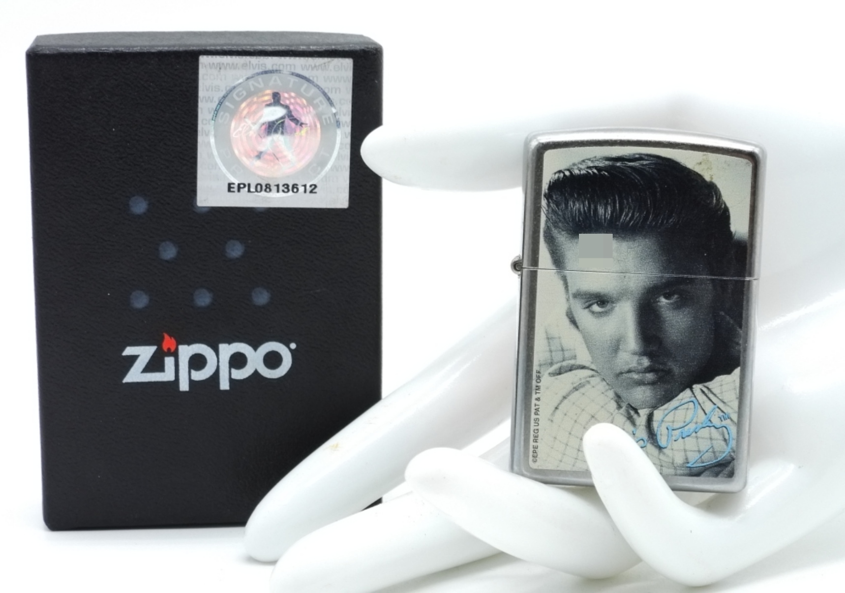 Zippo Elvis Presley Portrait Chrome Lighter
