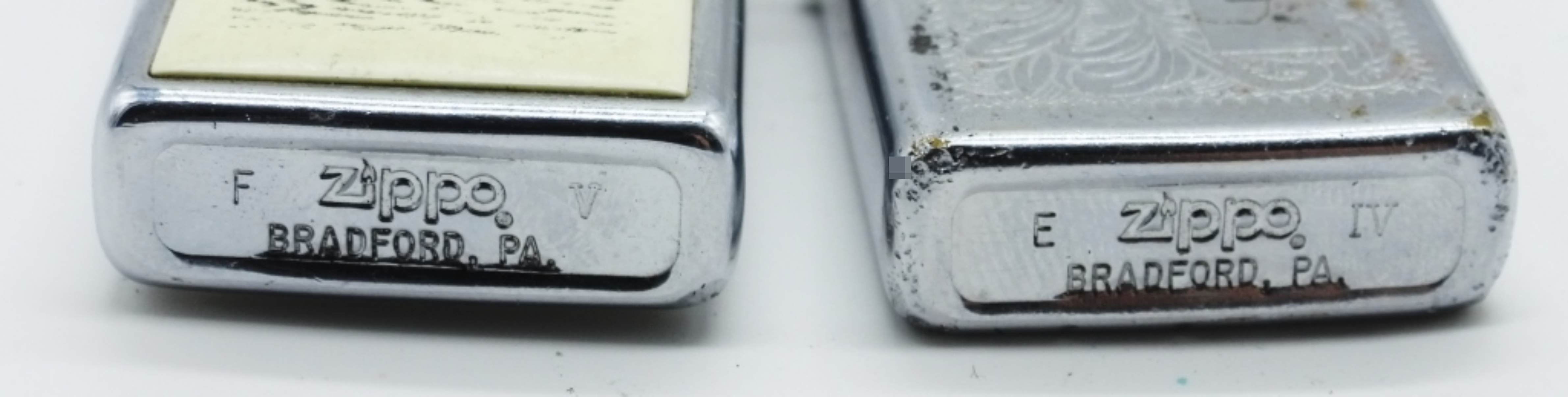 Zippo Chrome Lighters, Scrimshaw & Engraved