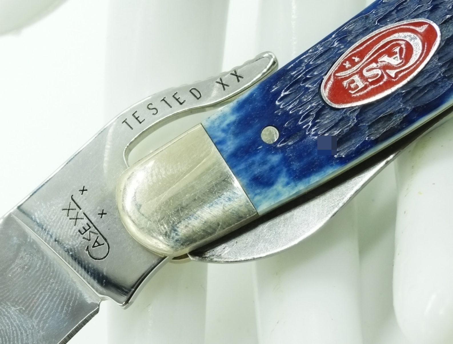 Case XX 61953 Folding Knife with Blue Handle