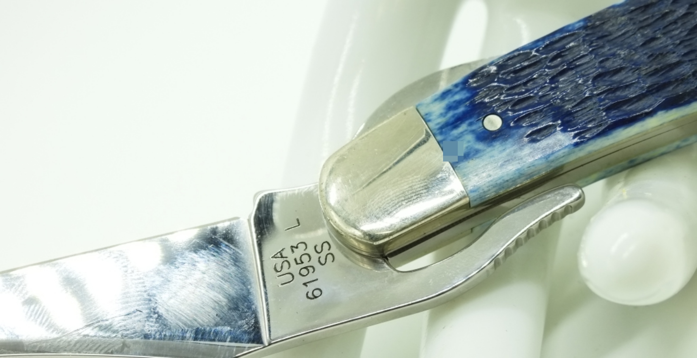 Case XX 61953 Folding Knife with Blue Handle