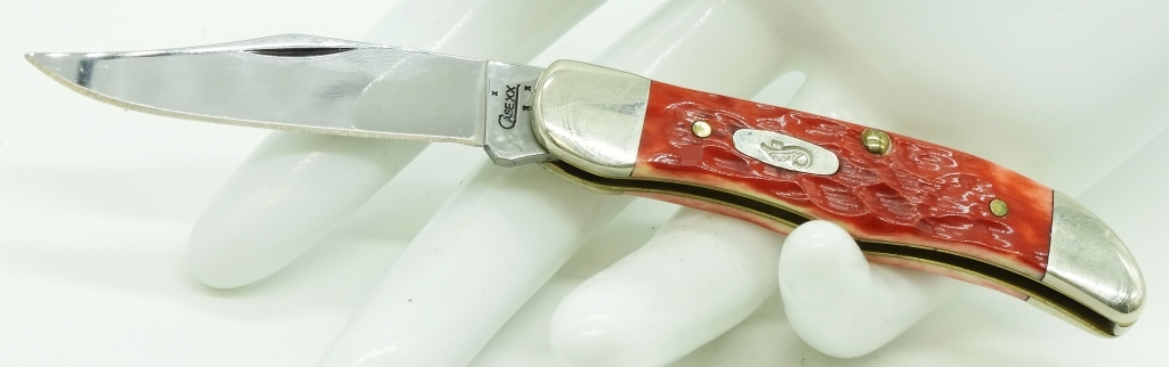 Case XX Folding Knife with Red Bone Handles
