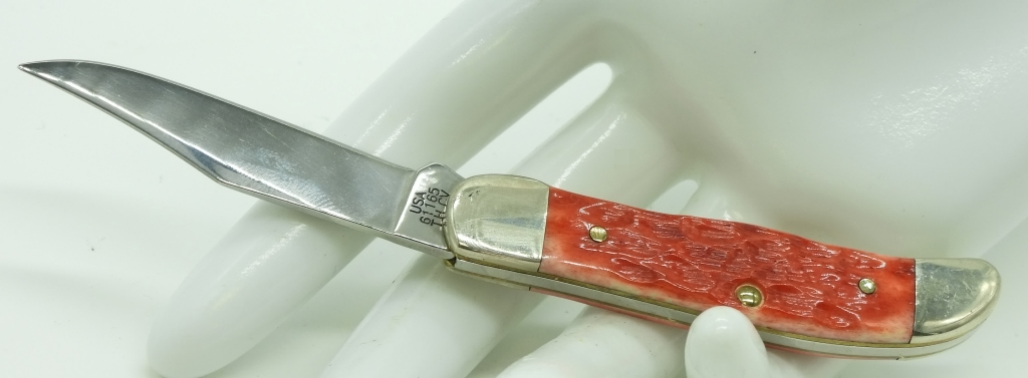 Case XX Folding Knife with Red Bone Handles