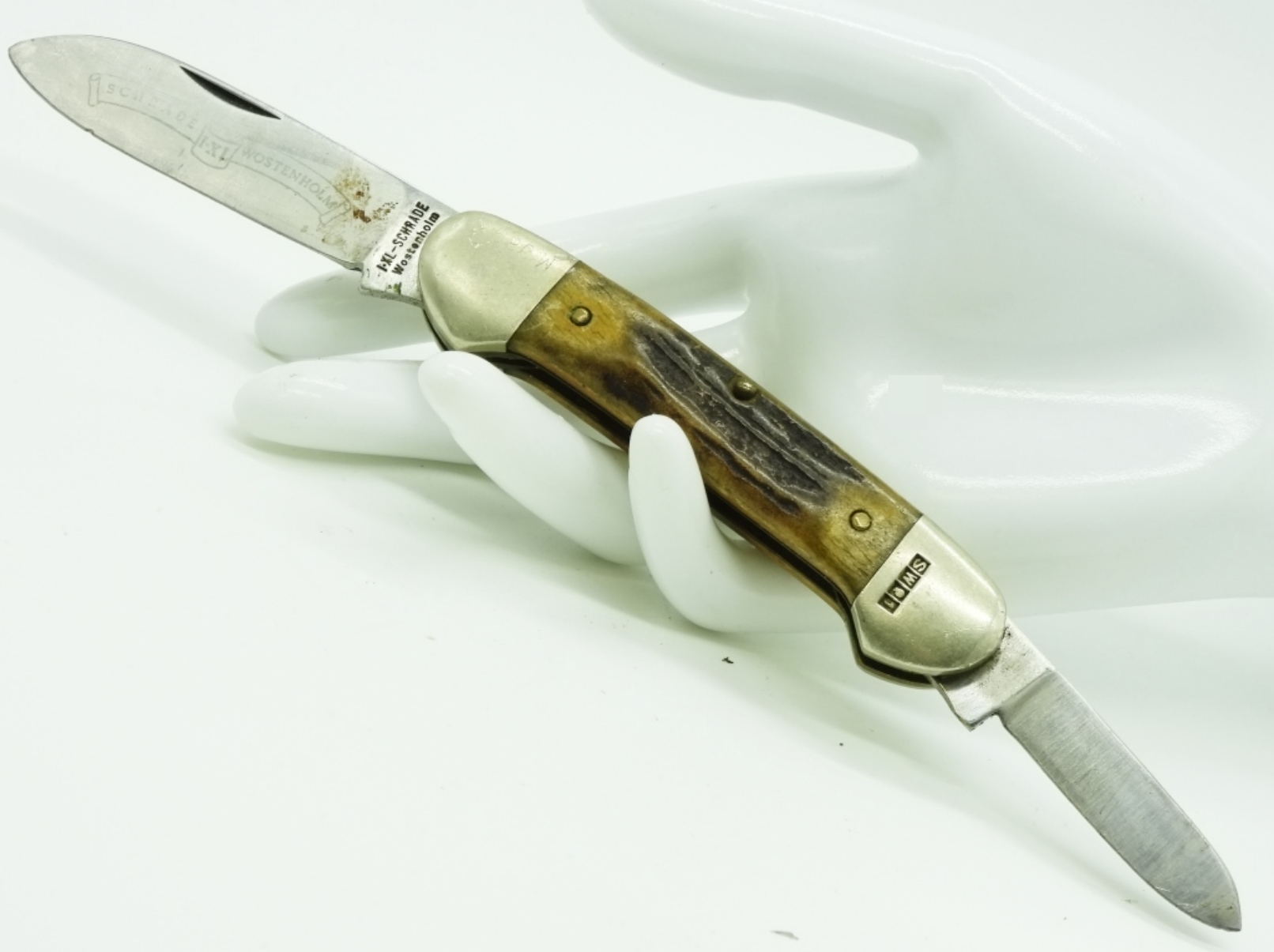 Schrade M0893 Pocket Knife Black Handle USA