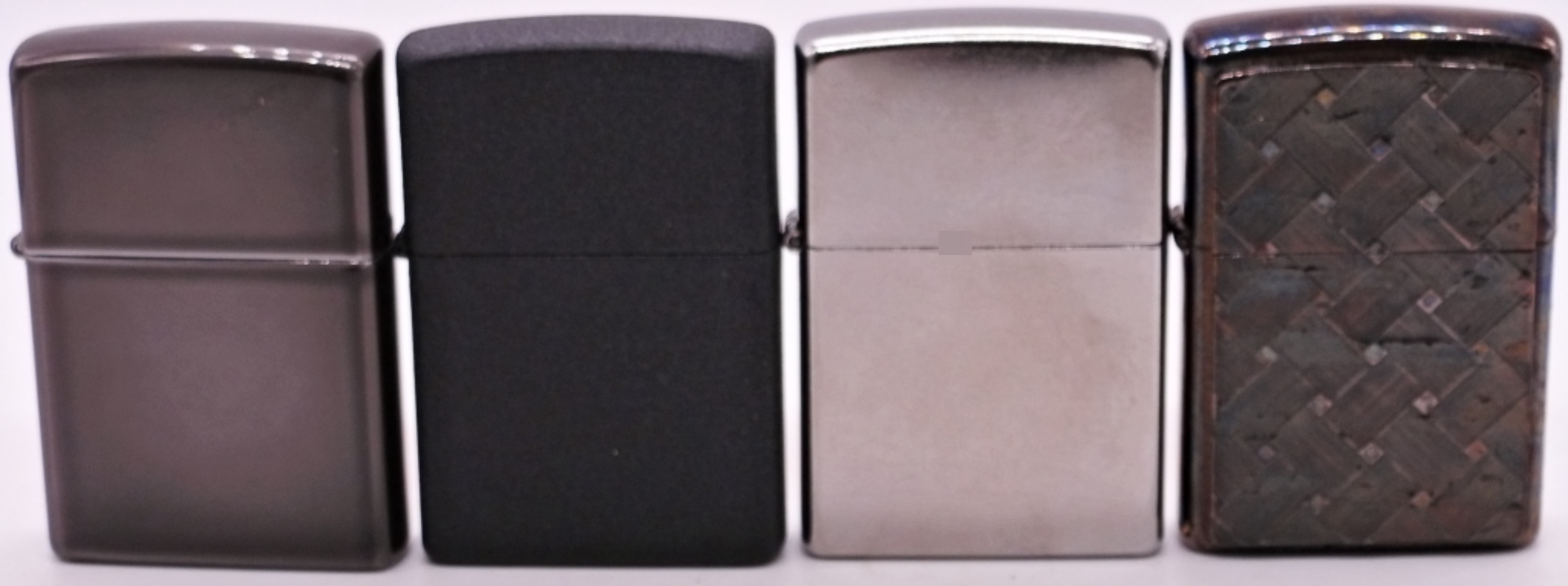 Zippo Lighter Lot, 4 Unfired Examples 1996-2014