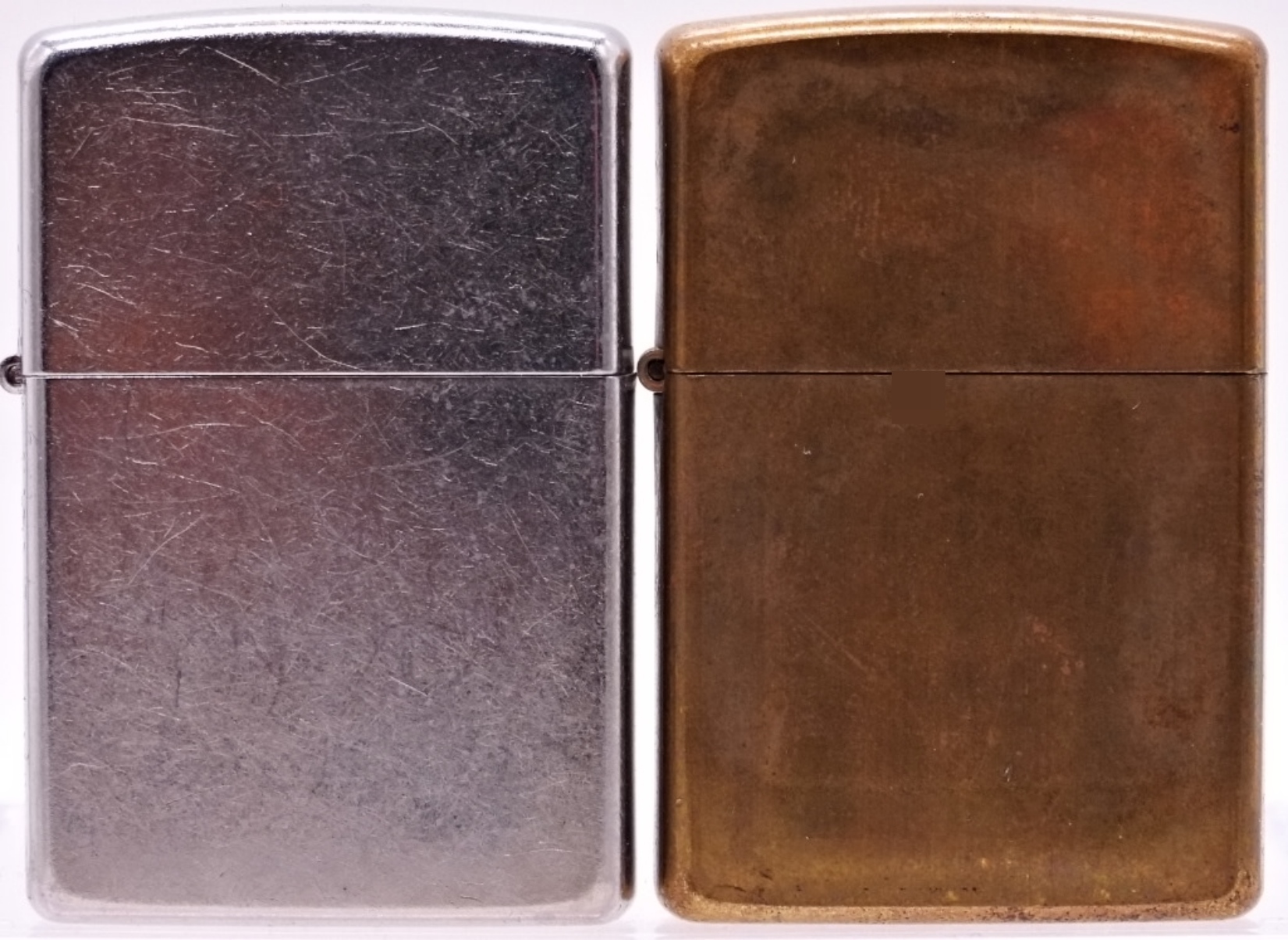 Pair of Zippo Lighters, 2001 & 2013, Unfired