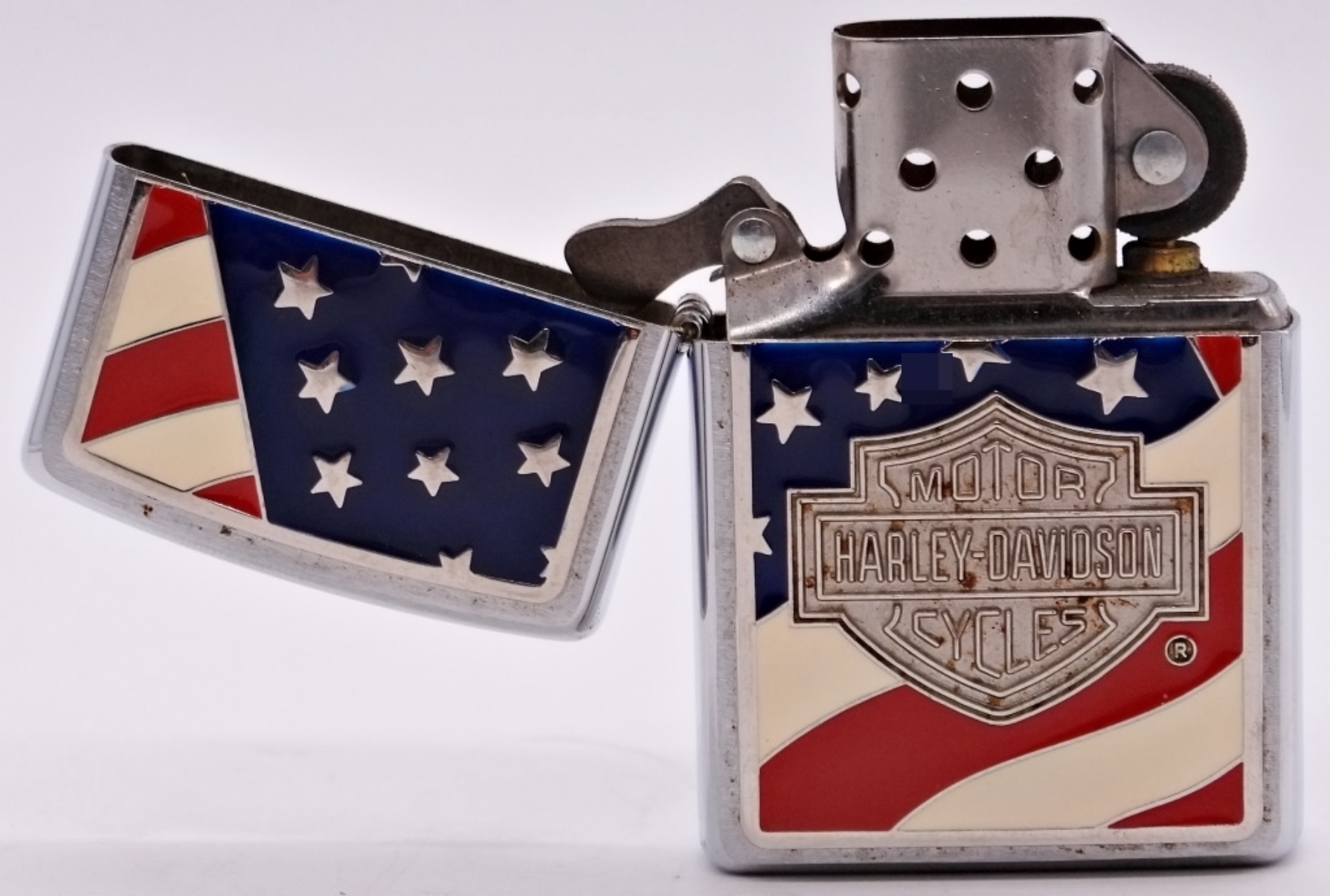 2006 Zippo Harley-Davidson American Flag Lighter