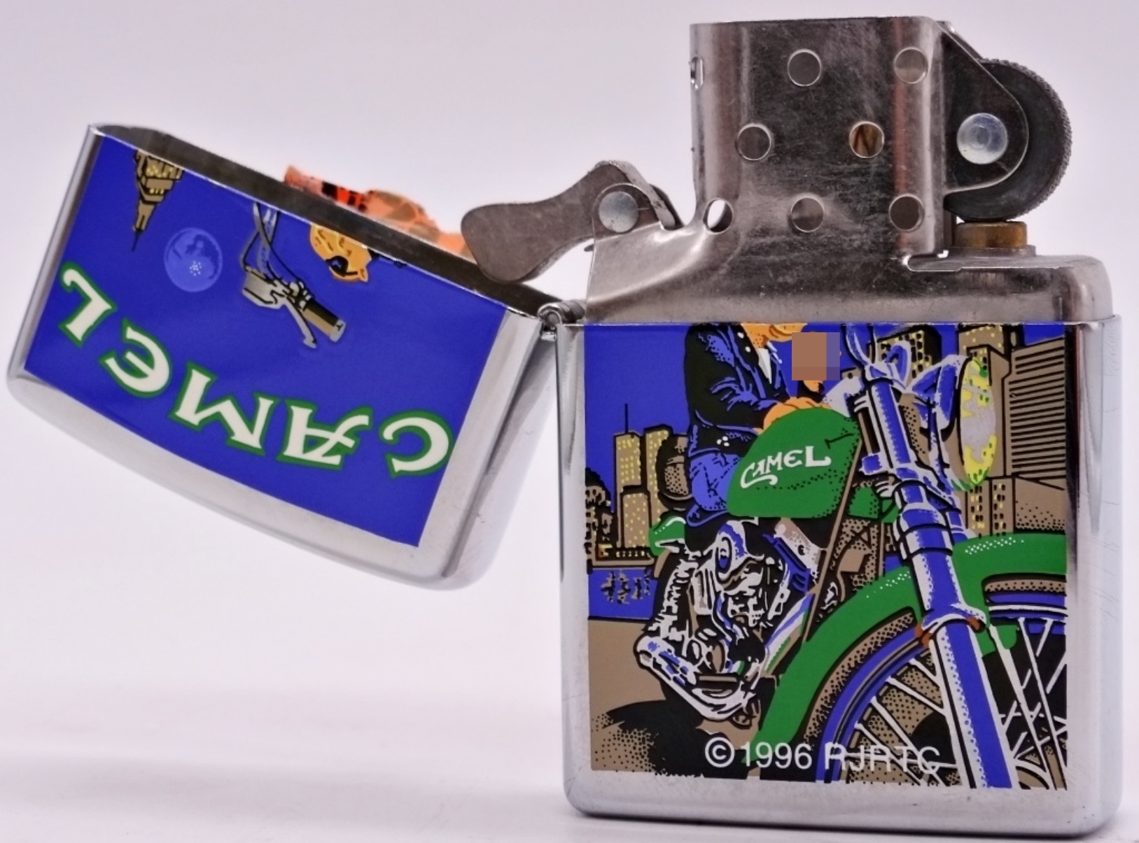 1997 Zippo Camel Motorcycle Lighter, Chrome