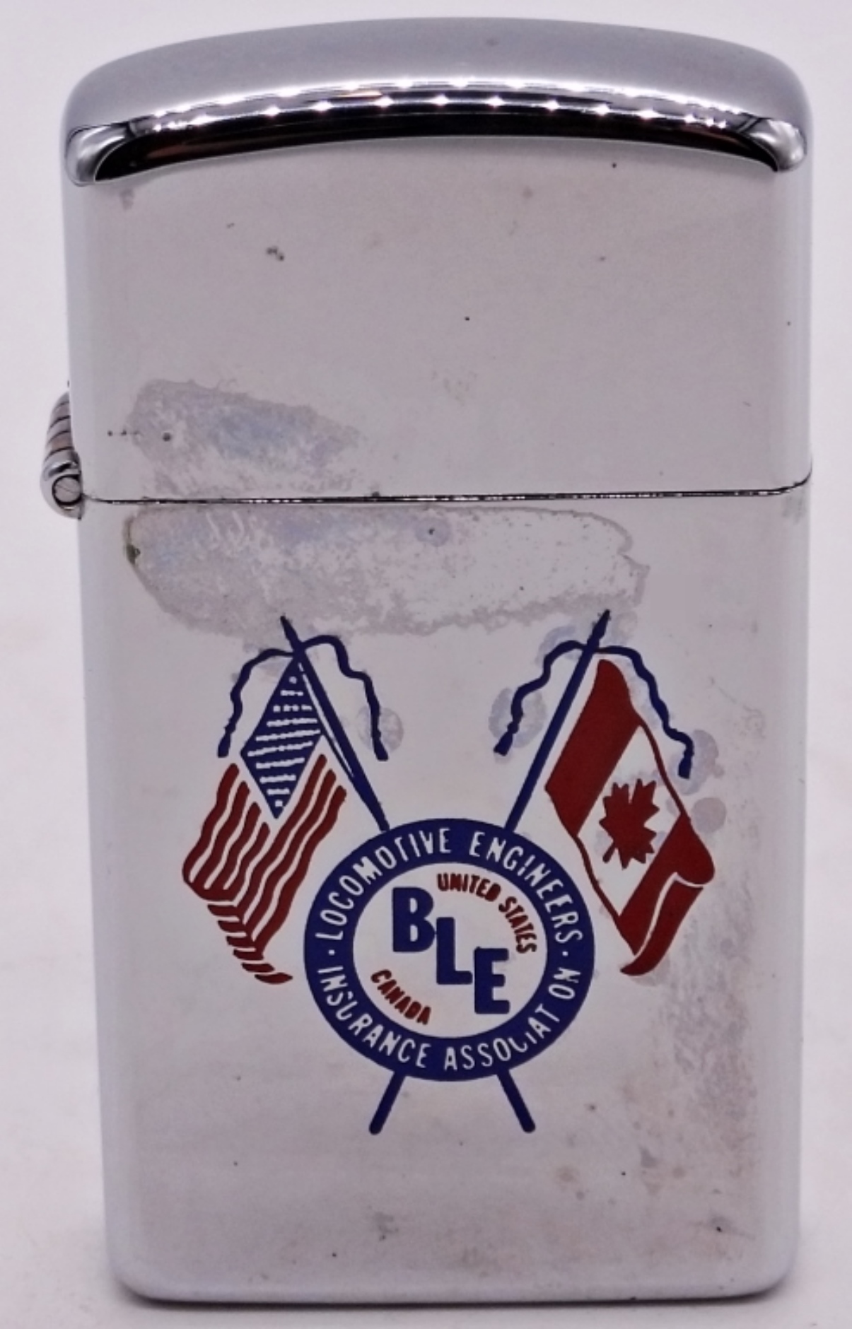 Pair of Zippo Slim Advertising Lighters