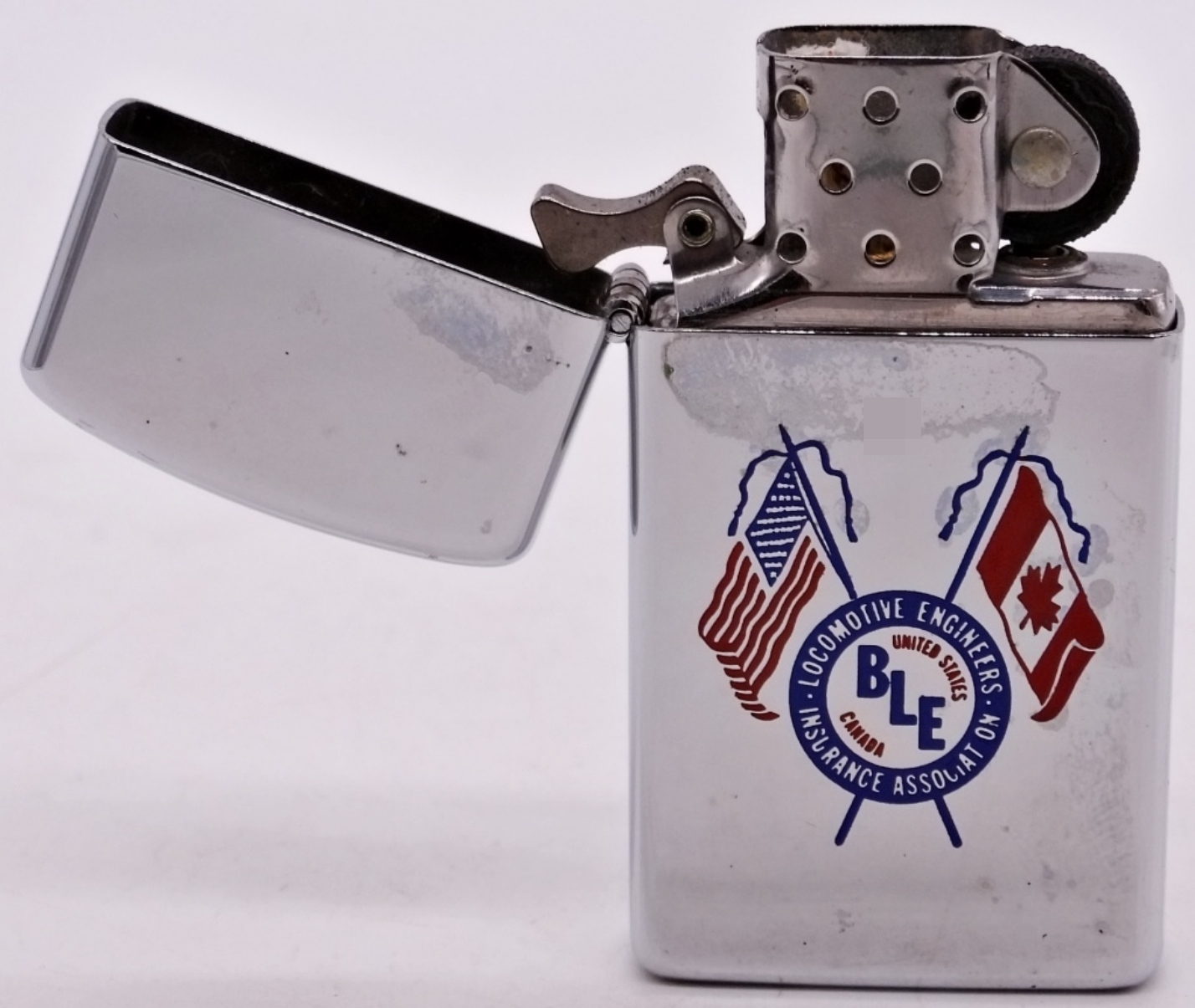 Pair of Zippo Slim Advertising Lighters