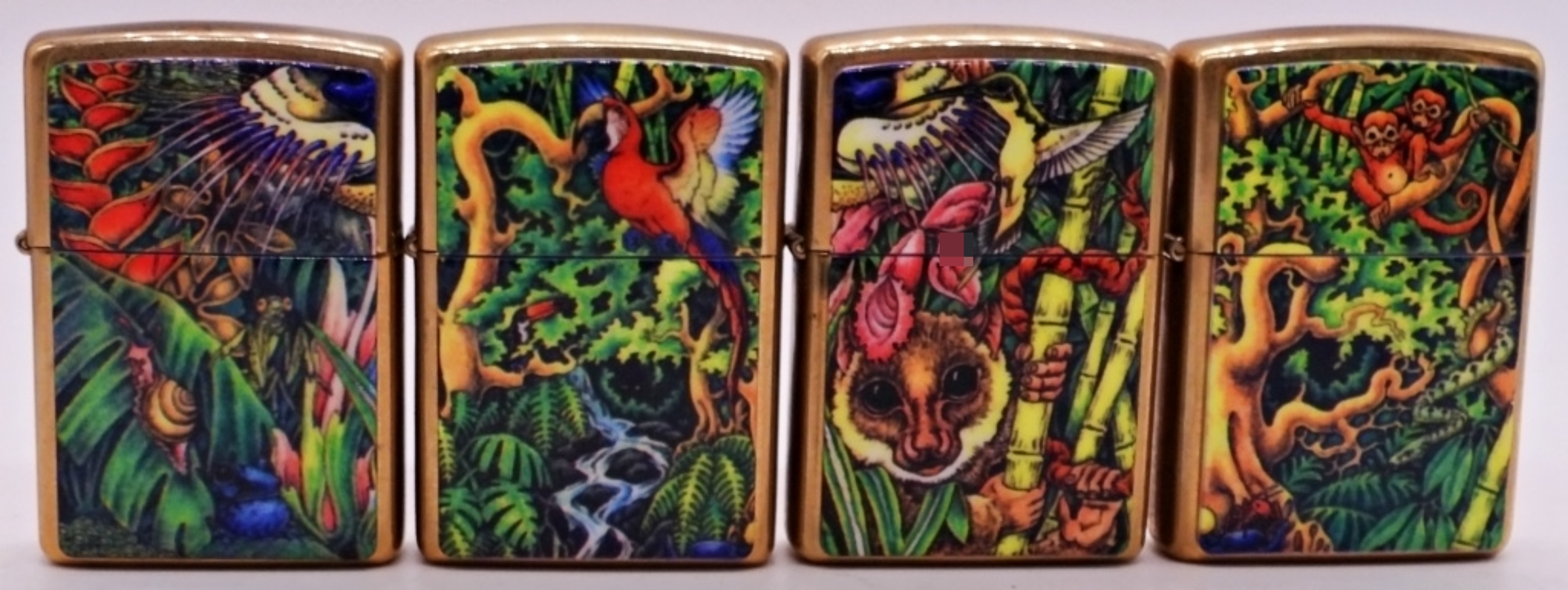 Zippo Forest Series Lighter Set Of Four