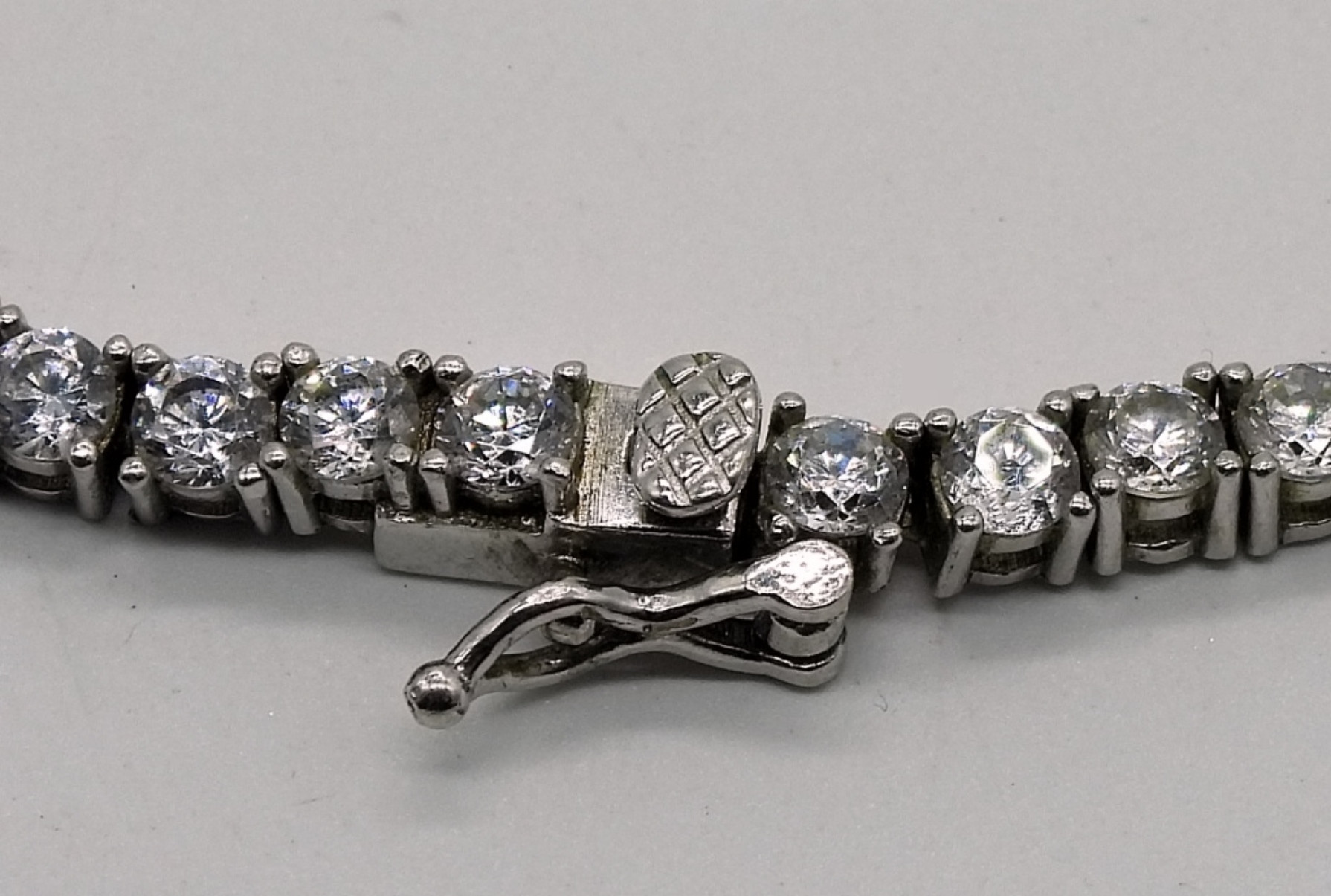 Sterling Silver Tennis Necklace